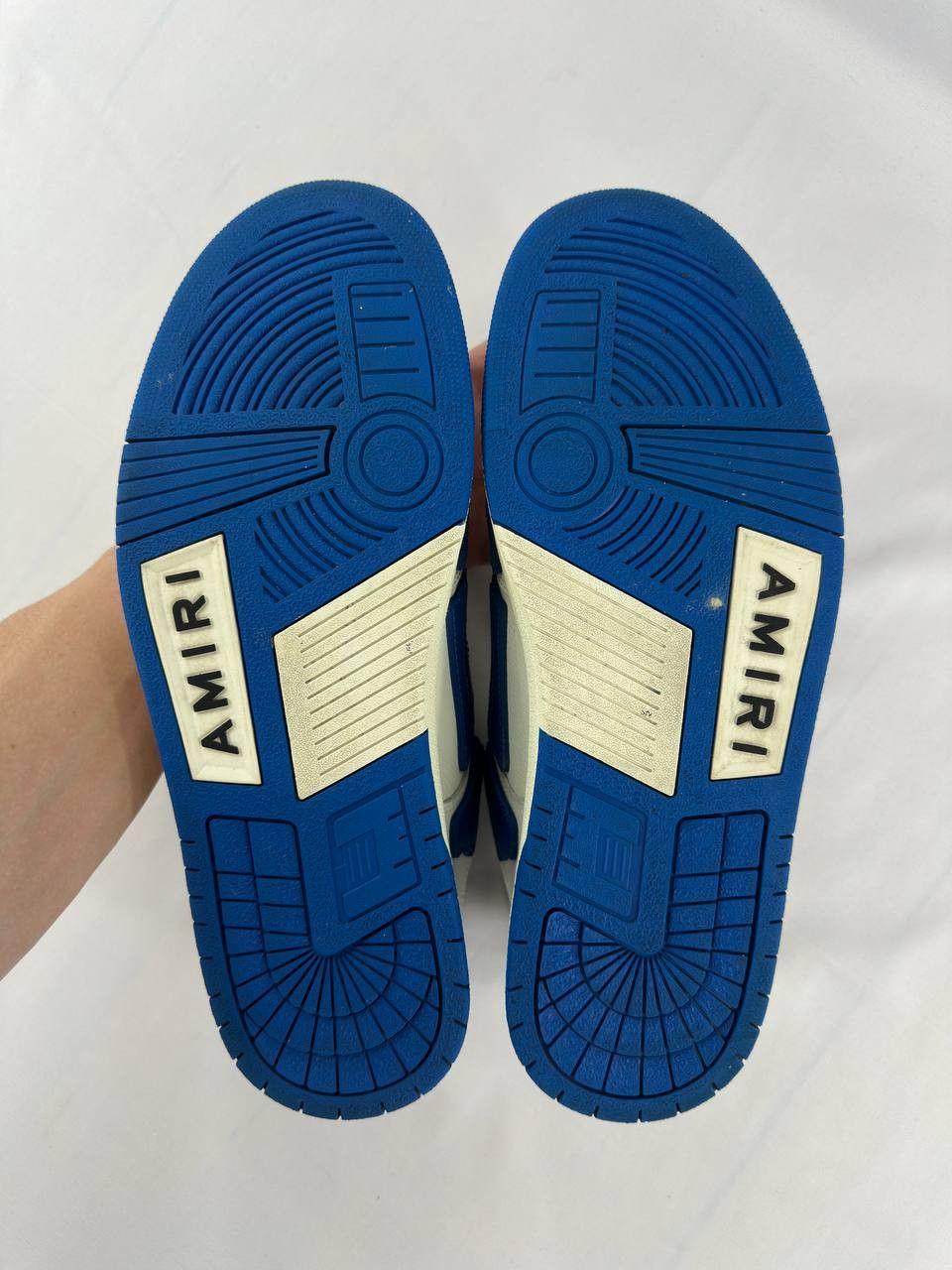 Amiri Amiri Skel Top Low 'White Blue' Sneakers Size US 12 / EU 45 - 13 Thumbnail