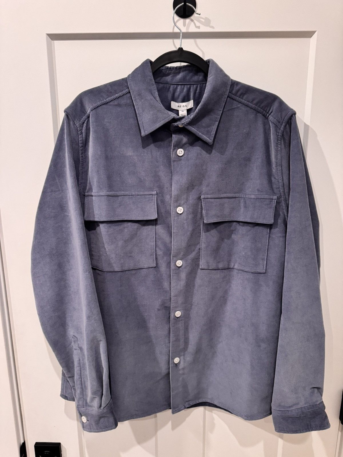 Reiss Reiss Collins LS Twin Pocket Corduroy - Air force Blue Size US XL / EU 56 / 4 - 1 Thumbnail