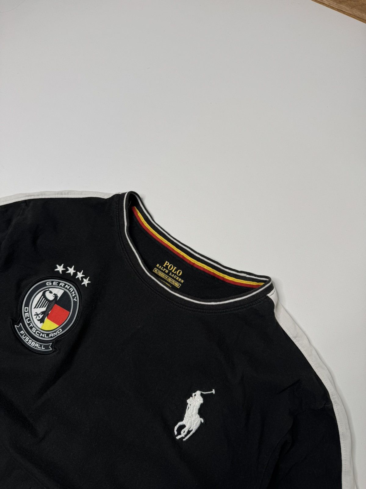 Polo Ralph Lauren Vintage Black Polo Ralph Lauren pony germany tee chief keef Size US M / EU 48-50 / 2 - 3 Thumbnail