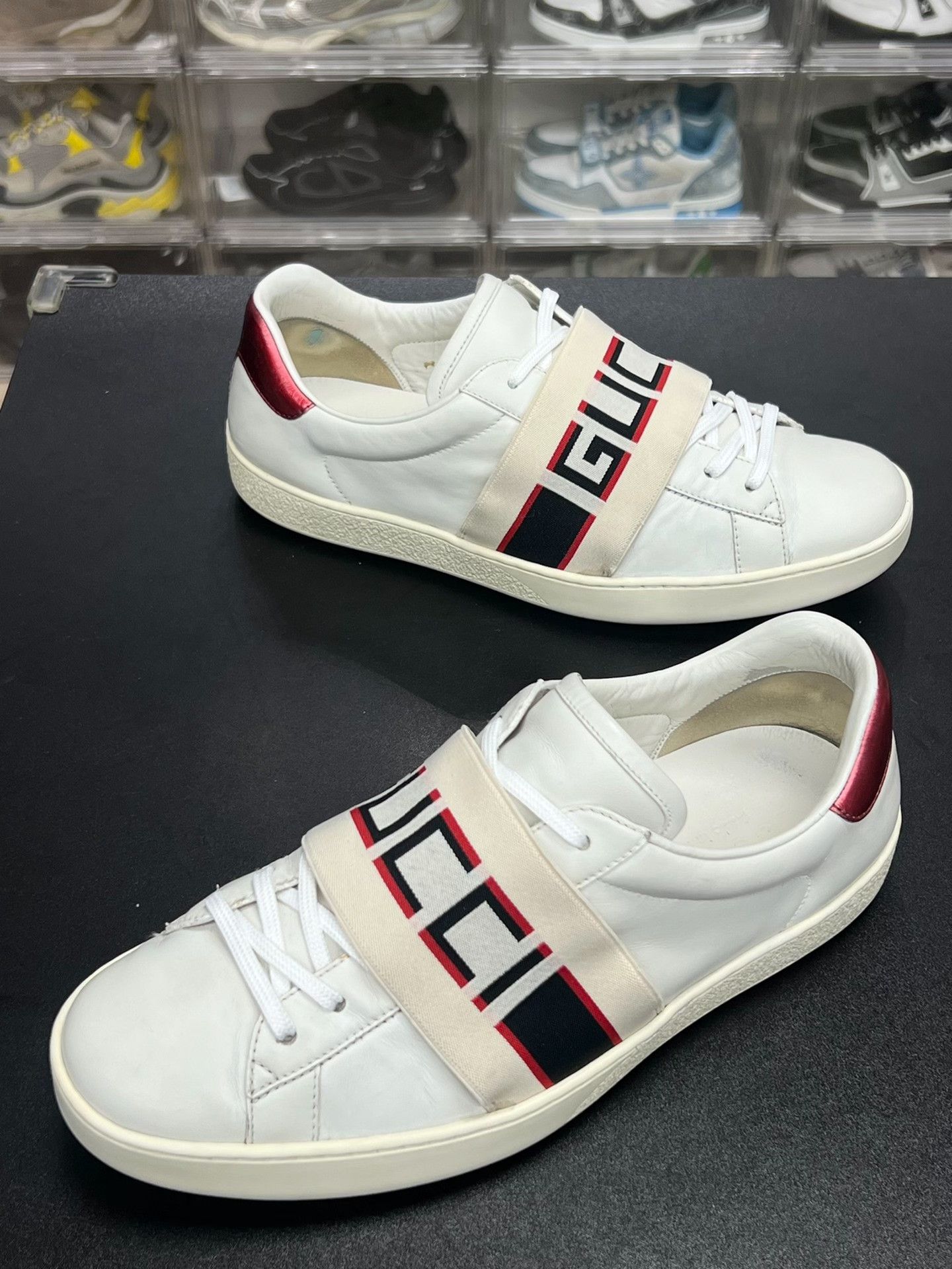 Gucci Gucci Striped Lowtop Sneakers 8 Men Size US 8 / EU 41 - 1 Thumbnail