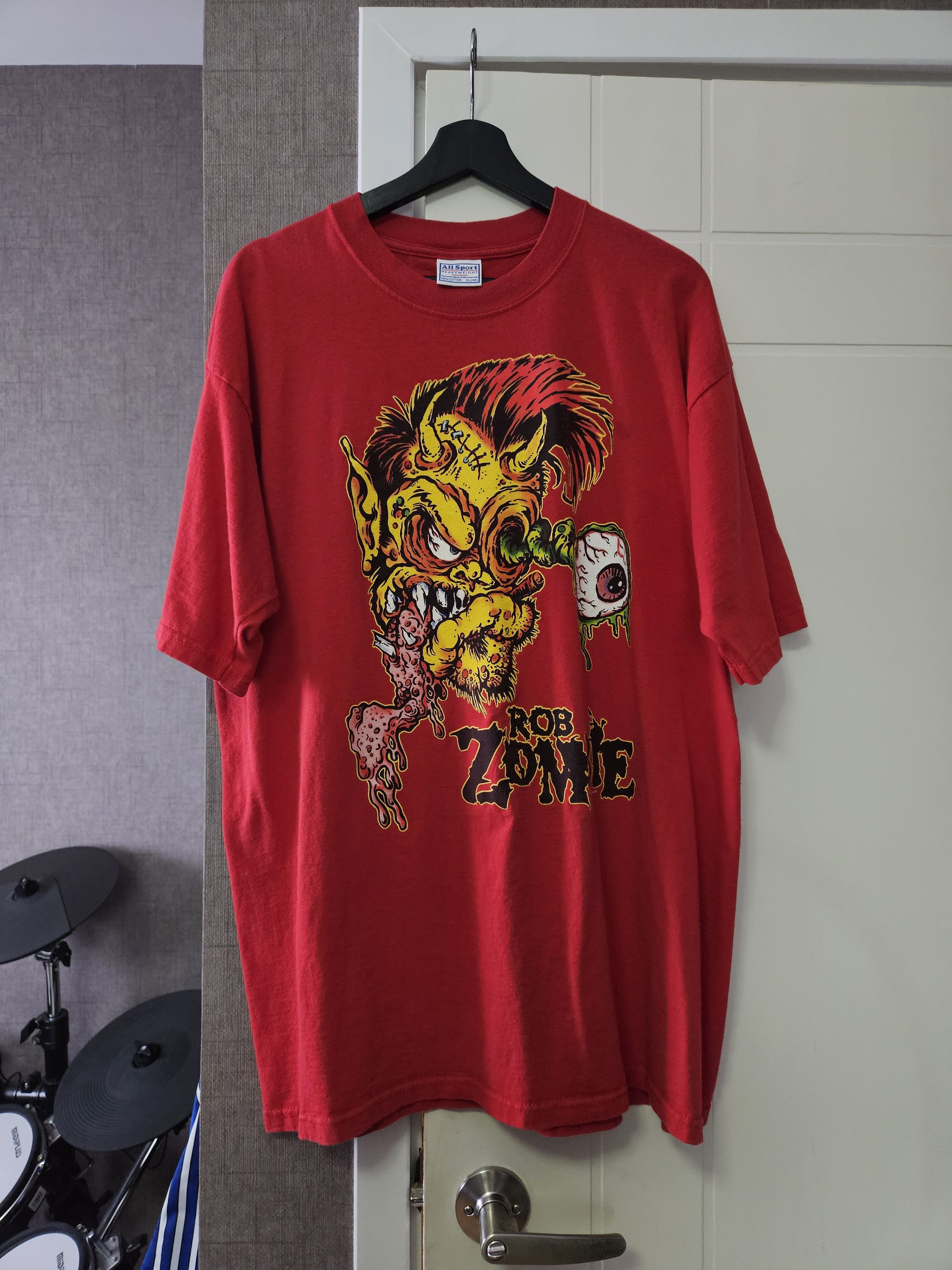 All Sport Rob Zombie Large Say You Love Satan Vintage Shirt 2002 Size US XL / EU 56 / 4 - 2 Thumbnail