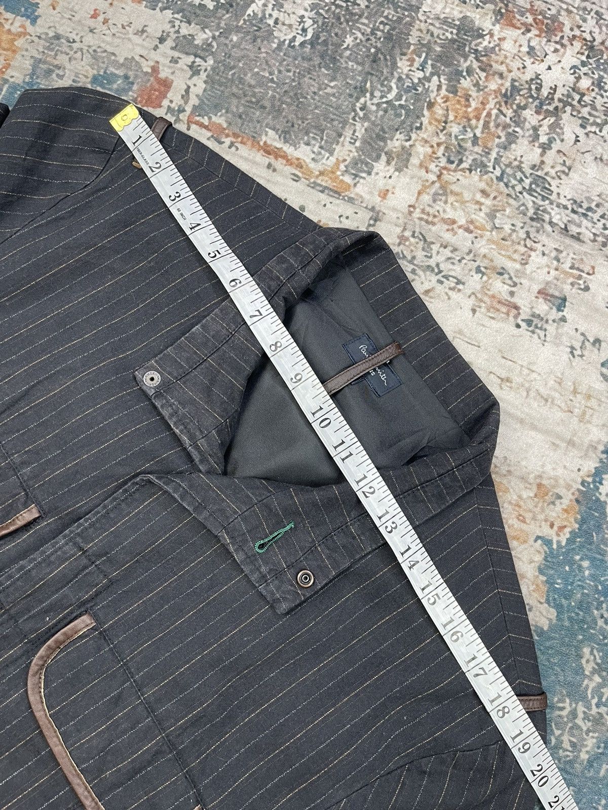 Paul Smith Paul Smith Jeans Pinstripe Cowhide Trim Multi Pocket Size US M / EU 48-50 / 2 - 13 Thumbnail