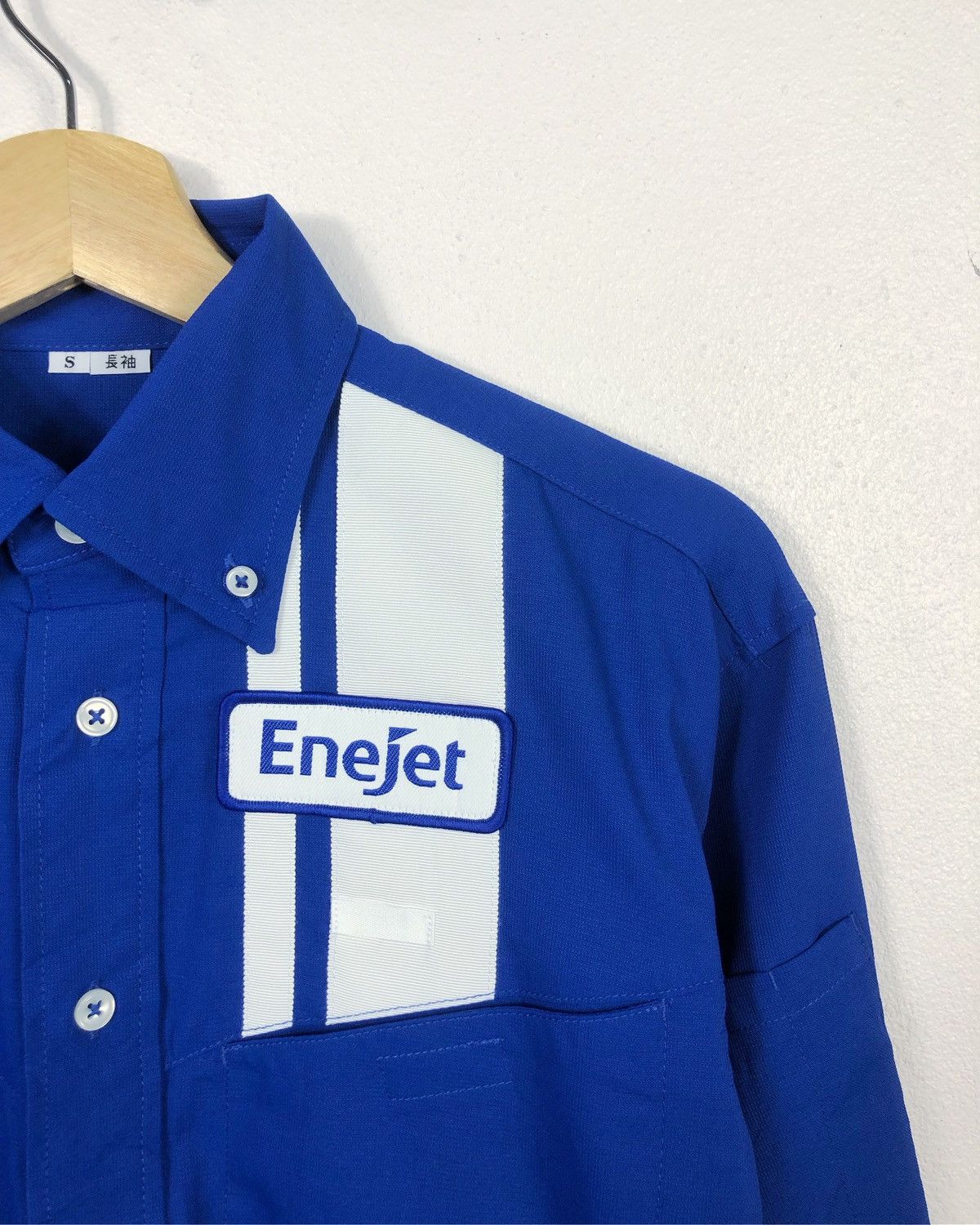 Japanese Brand × Vintage Rare Vintage Eneos Enejet Buttons Down Workers Shirt Size US S / EU 44-46 / 1 - 3 Thumbnail