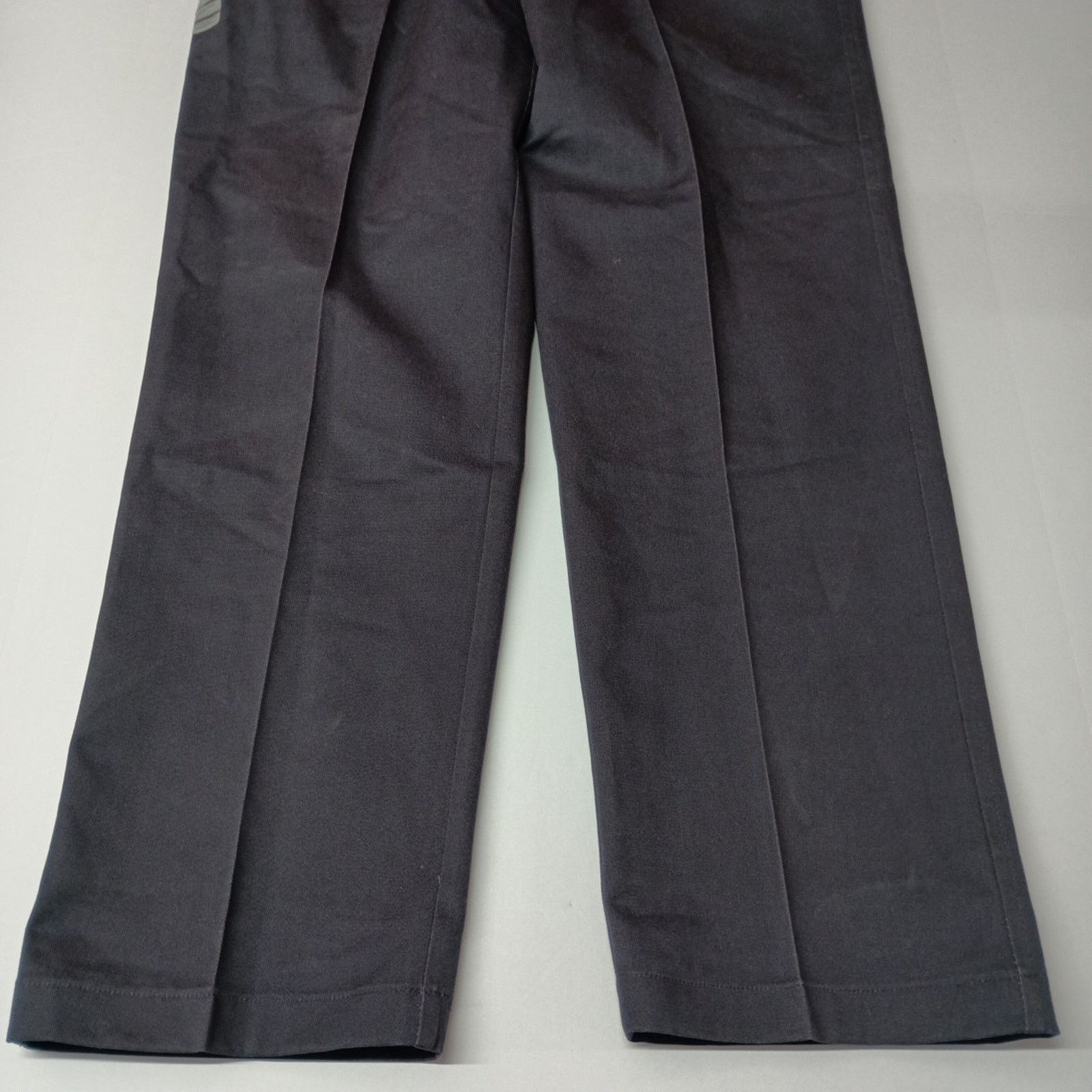 Haggar Haggar Khakis Men's 34x32 Navy Blue Wrinkle Free Plain Front Size US 34 / EU 50 - 3 Thumbnail