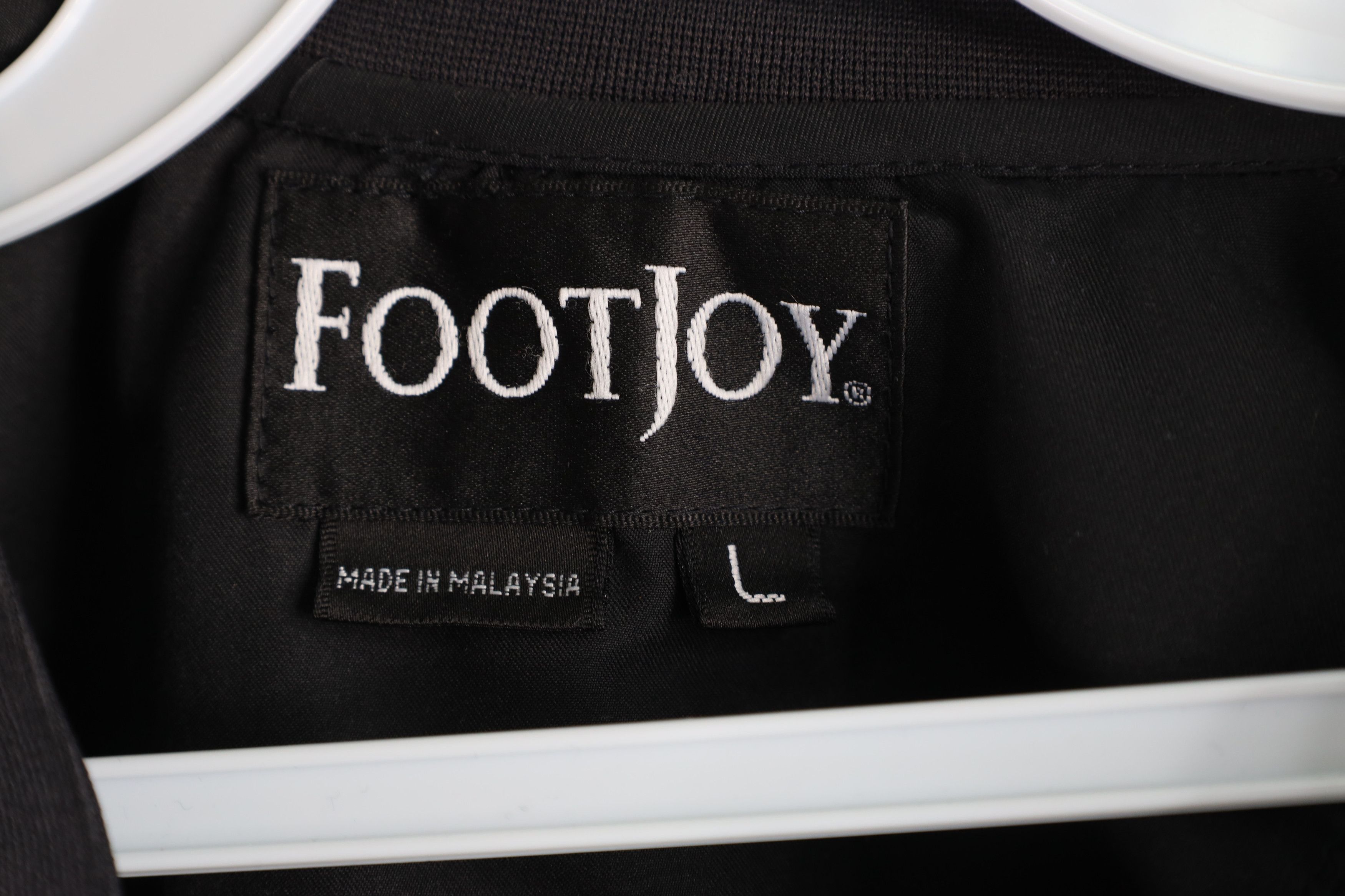 Footjoy × Vintage Vintage FootJoy Pullover Golf Windbreaker Rain Jacket Black Size US L / EU 52-54 / 3 - 4 Thumbnail