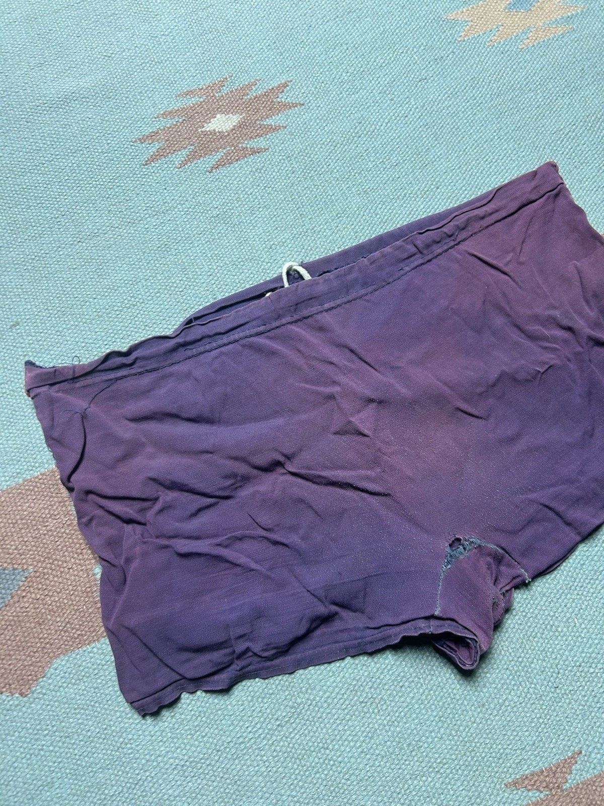 Vintage Vtg 40s 50s swim shorts trunks rayon beach faded purple 35 Size US 34 / EU 50 - 10 Thumbnail