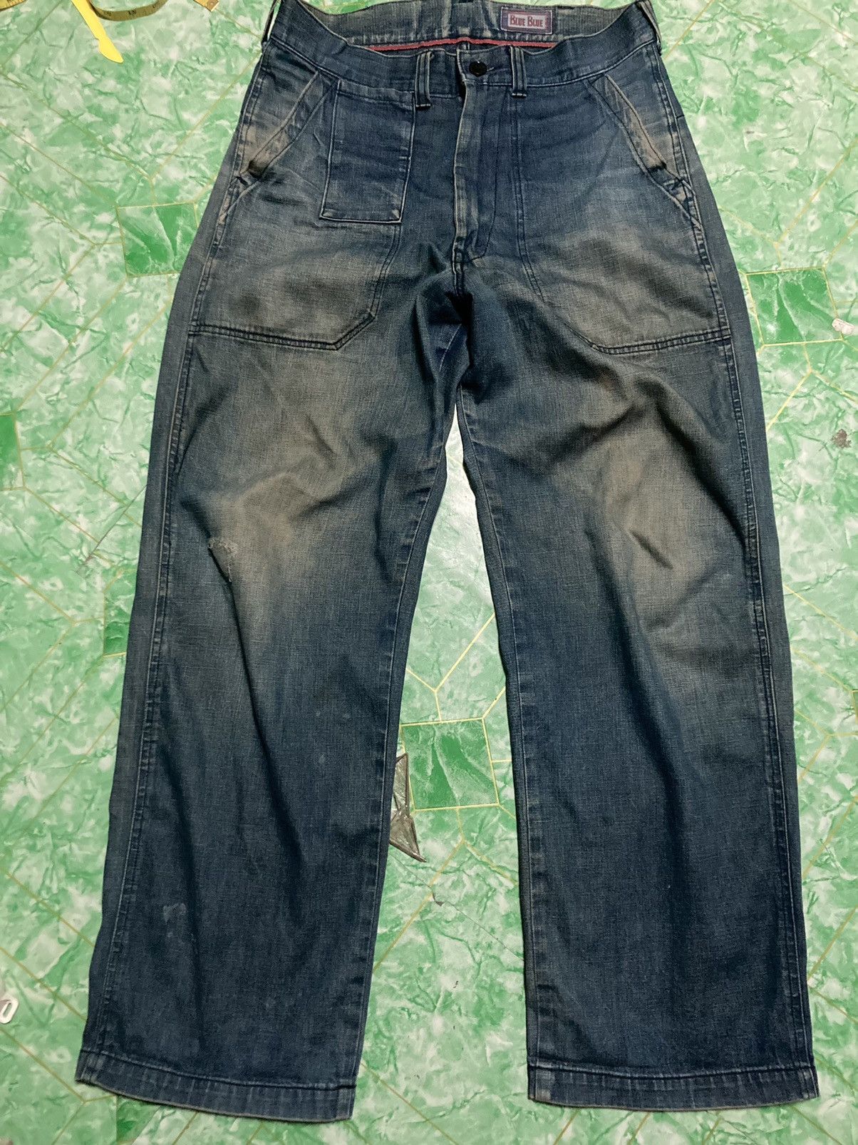 Blue Blue Japan × Japanese Brand × Vintage Vintage Blue Blue Pattern Usn 70s Size US 32 / EU 48 - 7 Thumbnail