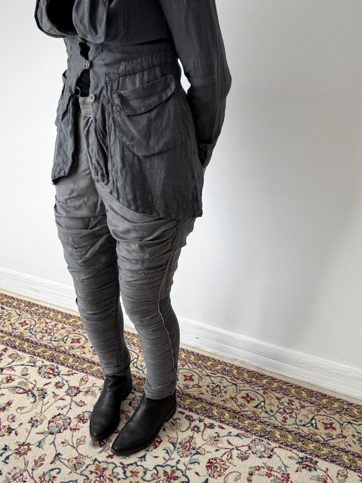 Transit Uomo Transit Par Such Linen Jacket Size S / US 4 / IT 40 - 2 Thumbnail