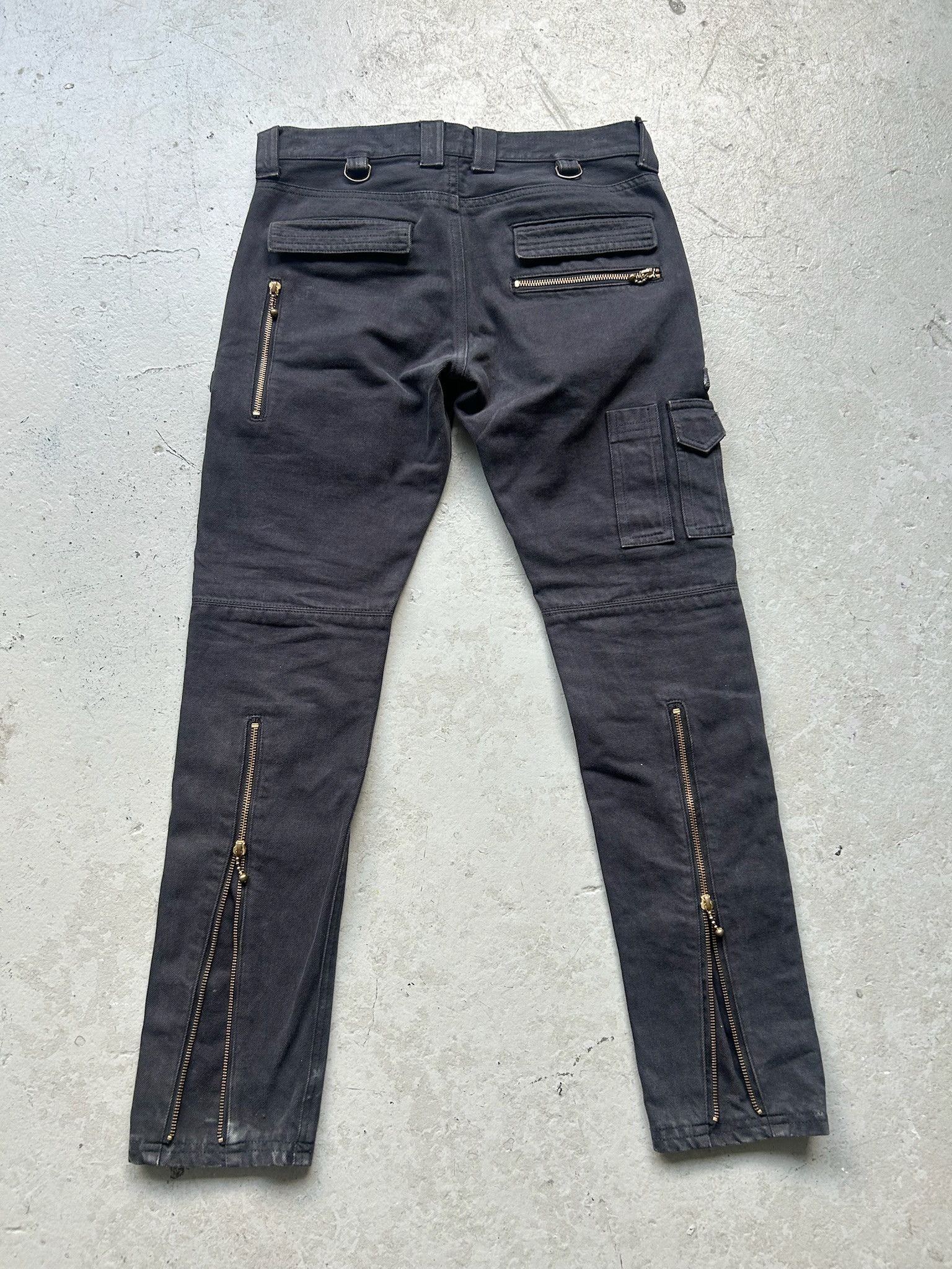 Blackmeans Blackmeans Denim Zipper Biker Bottoms Size US 30 / EU 46 - 3 Thumbnail