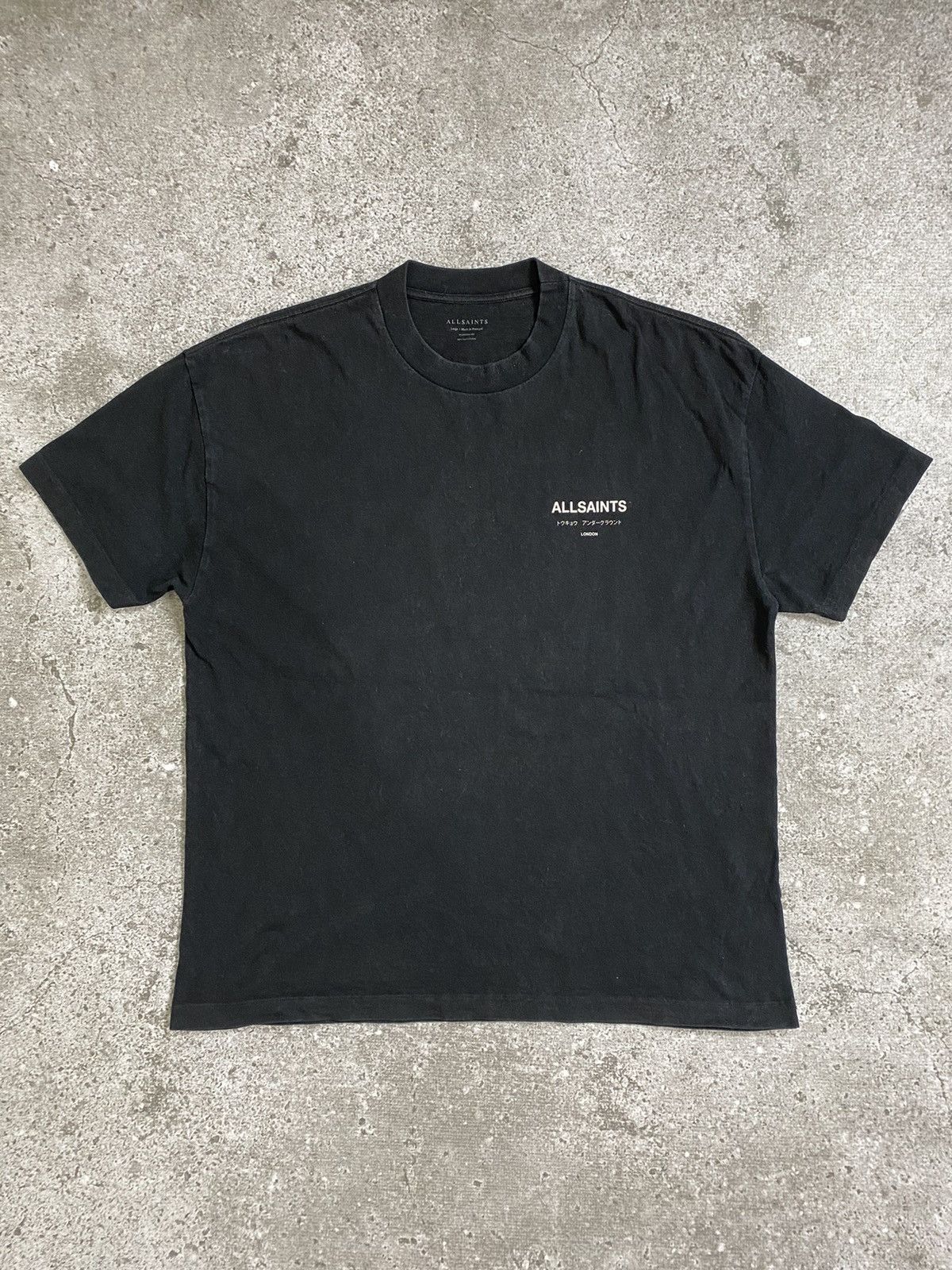 Allsaints Underground Oversized Crew Neck T-Shirt Size US L / EU 52-54 / 3 - 2 Thumbnail