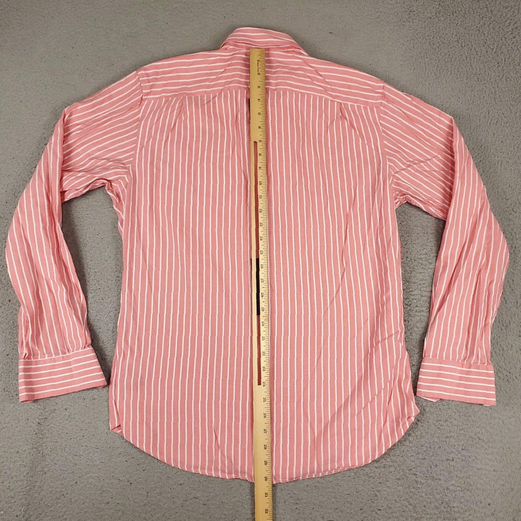 Pinko VINTAGE Teddy Stratford Shirt Men Size 4 Pink Striped Button Up Long Sleeve Casual Classic Size US S / EU 44-46 / 1 - 4 Thumbnail