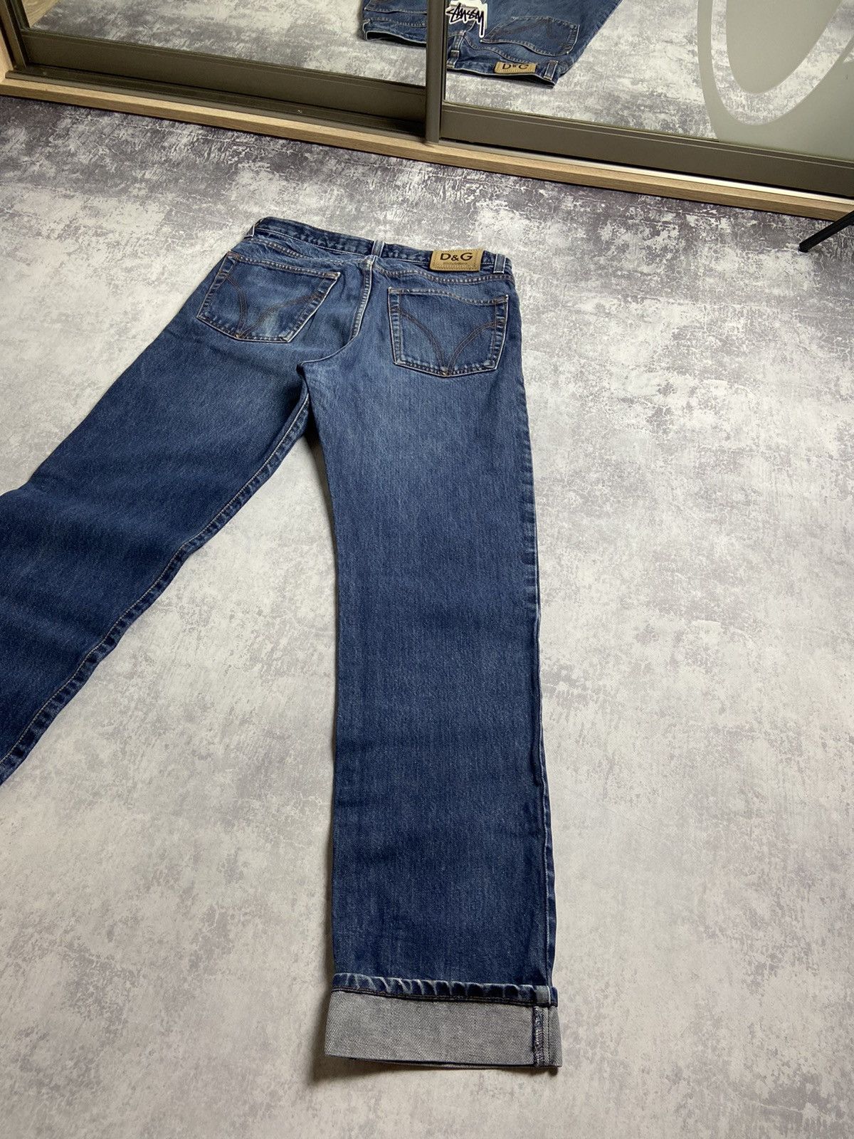 00s Dolce&Gabbana Y2K Dirty Distressed Baggy Vintage Jeans