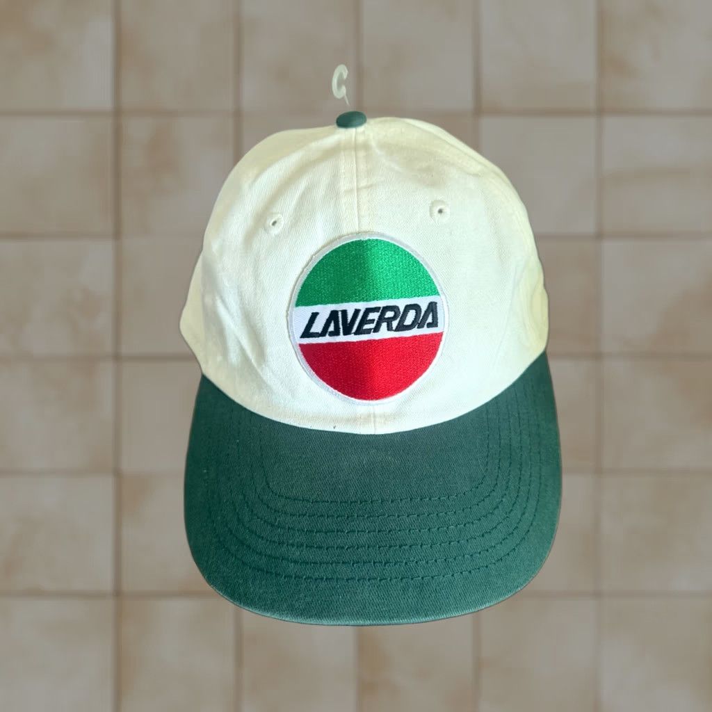 Vintage Laverda Hat Cap Adult Size Trucker Patch Italy Black Adjustable Twill Cotton Mens Size ONE SIZE - 1 Thumbnail