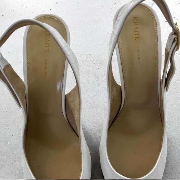 KHAITE KHAITE River Slingback 75 Pump in White Size US 10 / IT 40 - 5 Thumbnail