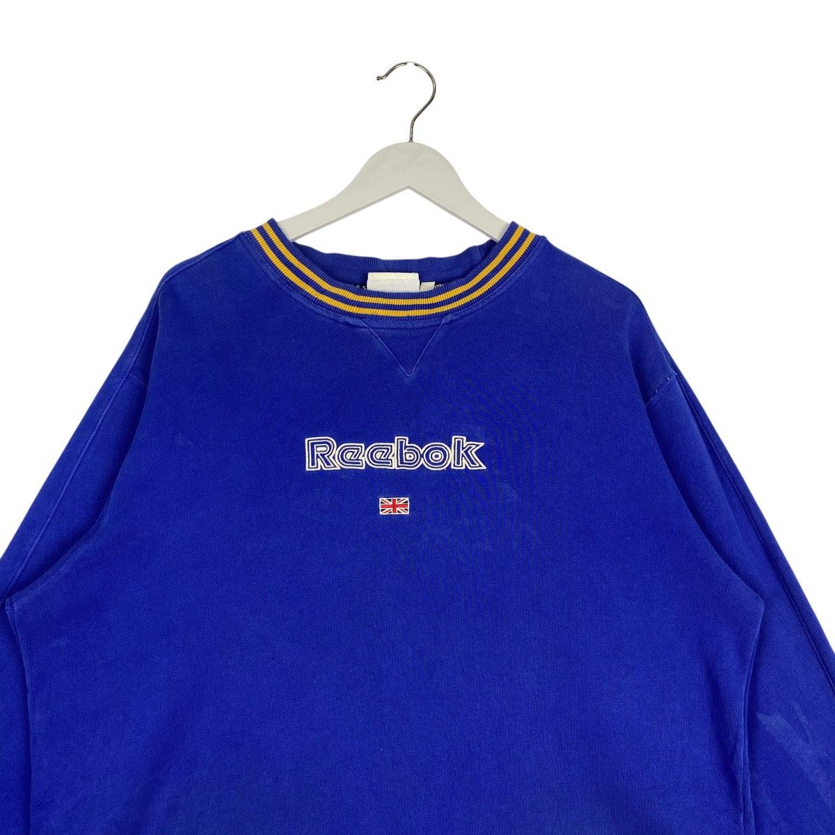 Reebok × Vintage Vintage Reebok Embroidered Crewneck Sweatshirt Blue Size US L / EU 52-54 / 3 - 4 Thumbnail