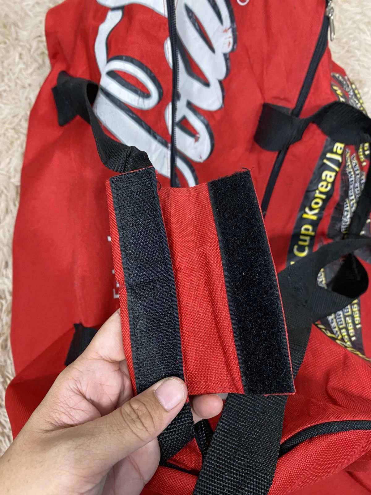 Japanese Brand 📌Vintage Medium Shoulder Bag Travel Coca Cola Big Logo Size ONE SIZE - 16 Thumbnail