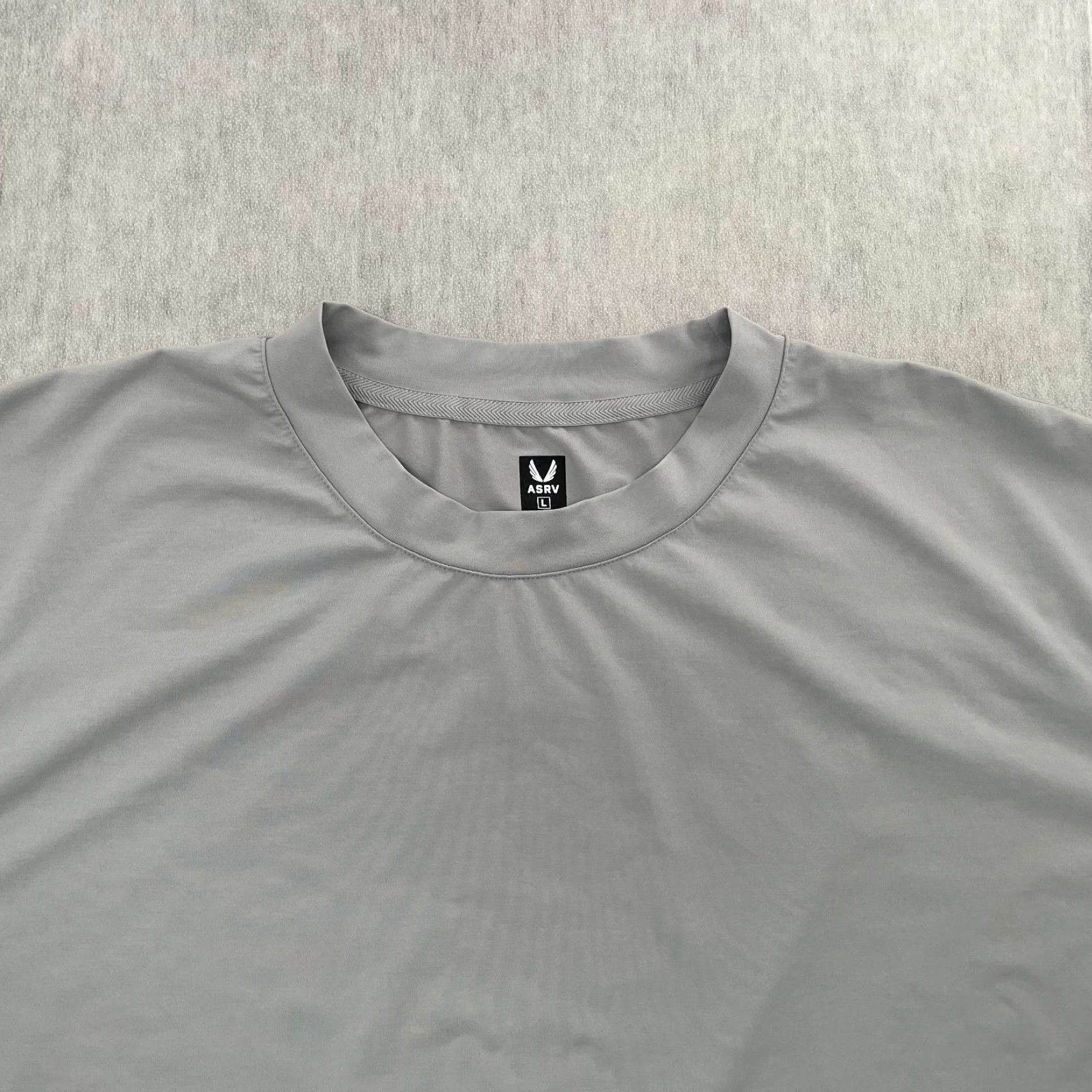 ASRV ASRV Shirt Adult Large Gray Tee Short Sleeve Crew Neck Logo Mens L Size US L / EU 52-54 / 3 - 2 Thumbnail