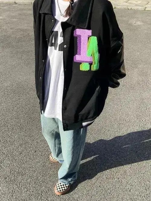 VIBE New Stylish Cool LA Bomber Jacket Varsity Jacket Size US S / EU 44-46 / 1 - 2 Thumbnail