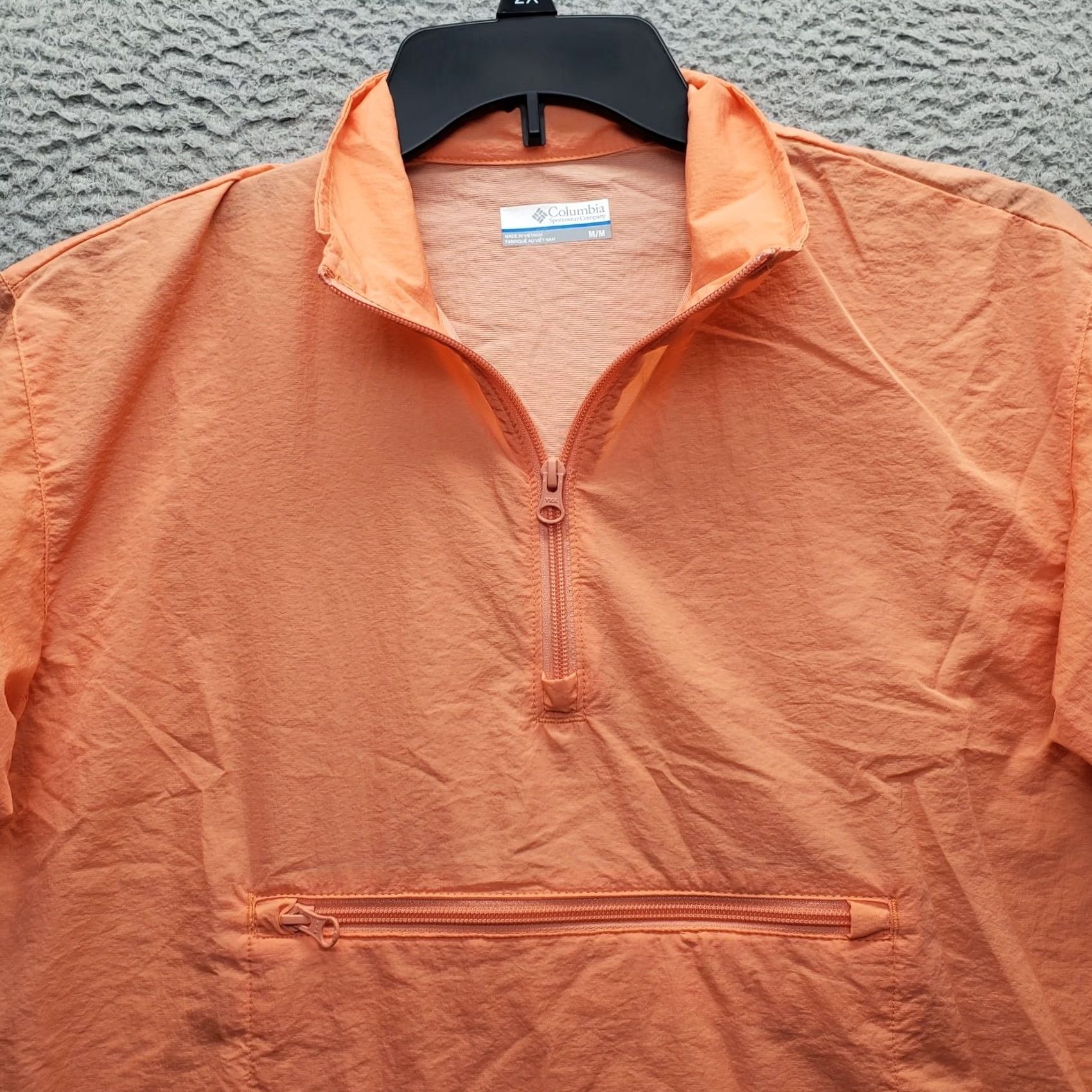 Vintage Columbia Womens M Orange Short Sleeve 1/2 Zip Boundless Trek Shirt Size M Size 32" / US 10 / IT 46 - 5 Thumbnail
