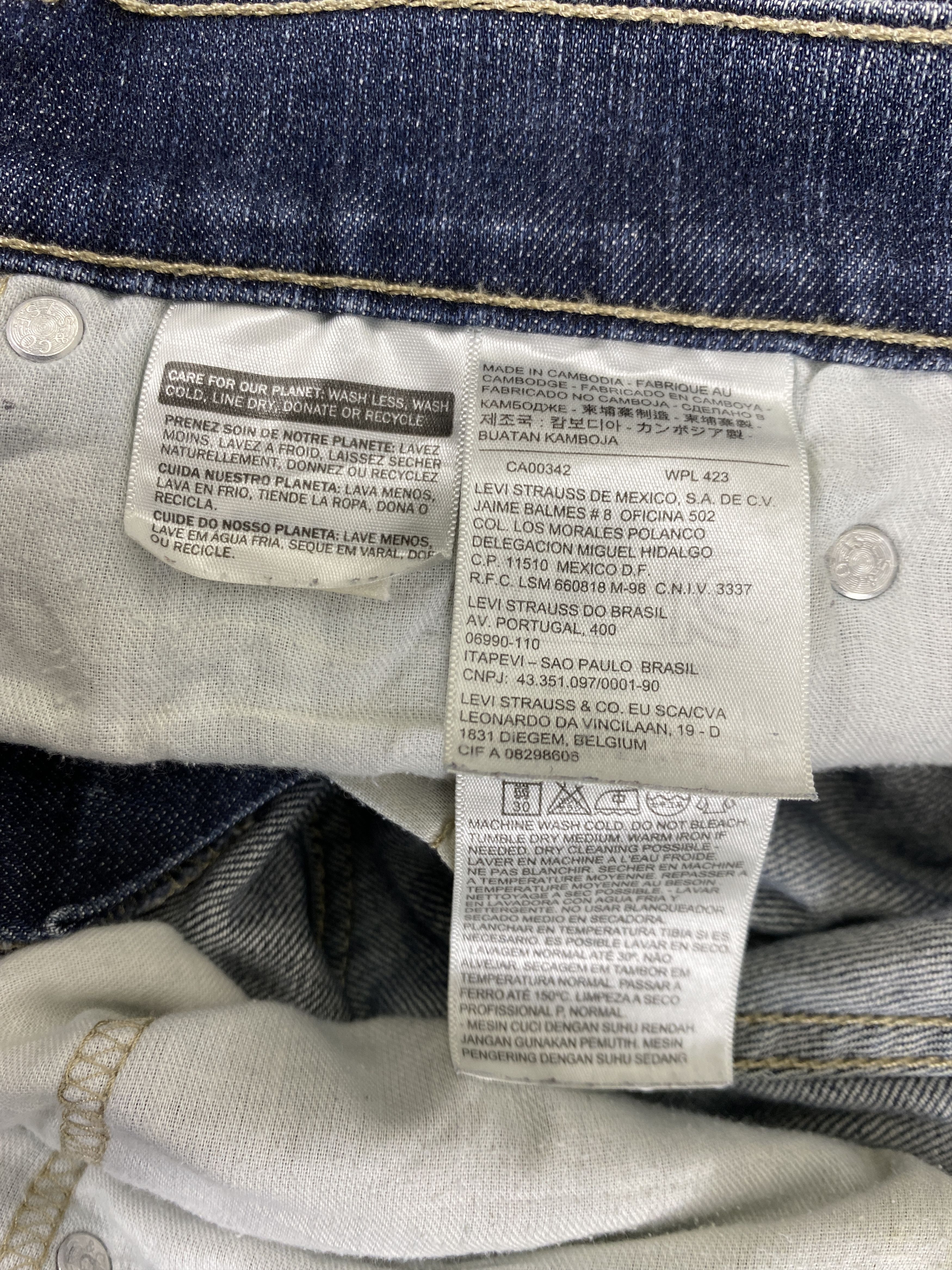 Levi's Faded Blue Vintage Levi's 508 Jeans 34x28 Denim- JN3674 Size US 34 / EU 50 - 9 Thumbnail