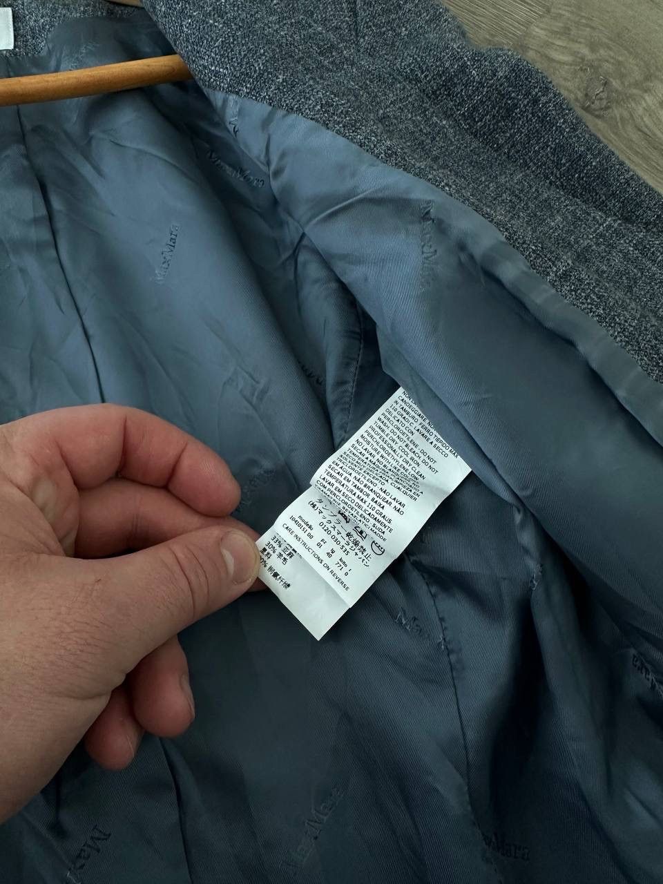 Max Mara × Vintage Vintage Max Mara Blue W’s Blazer Jacket Size M / US 6-8 / IT 42-44 - 18 Thumbnail