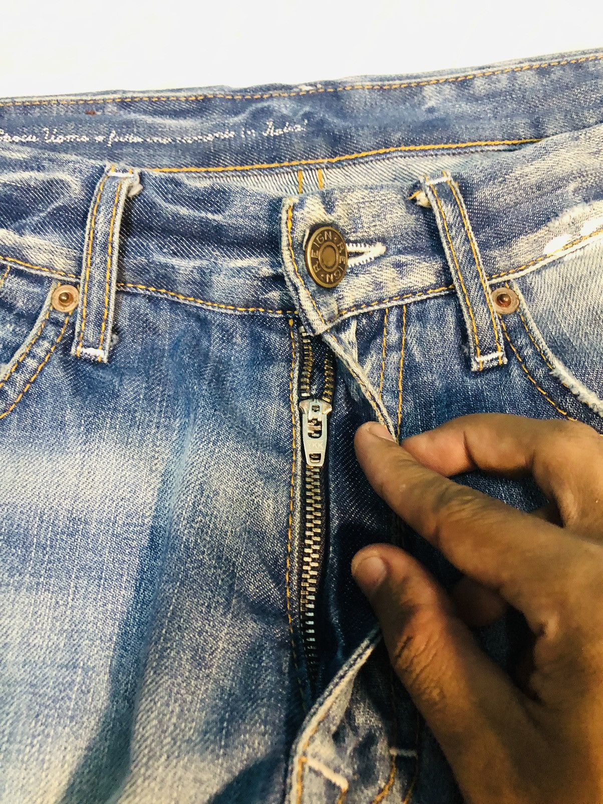 Reign + Storm × Vintage Reign Studio Distressed Denim (3) Size US 30 / EU 46 - 10 Thumbnail