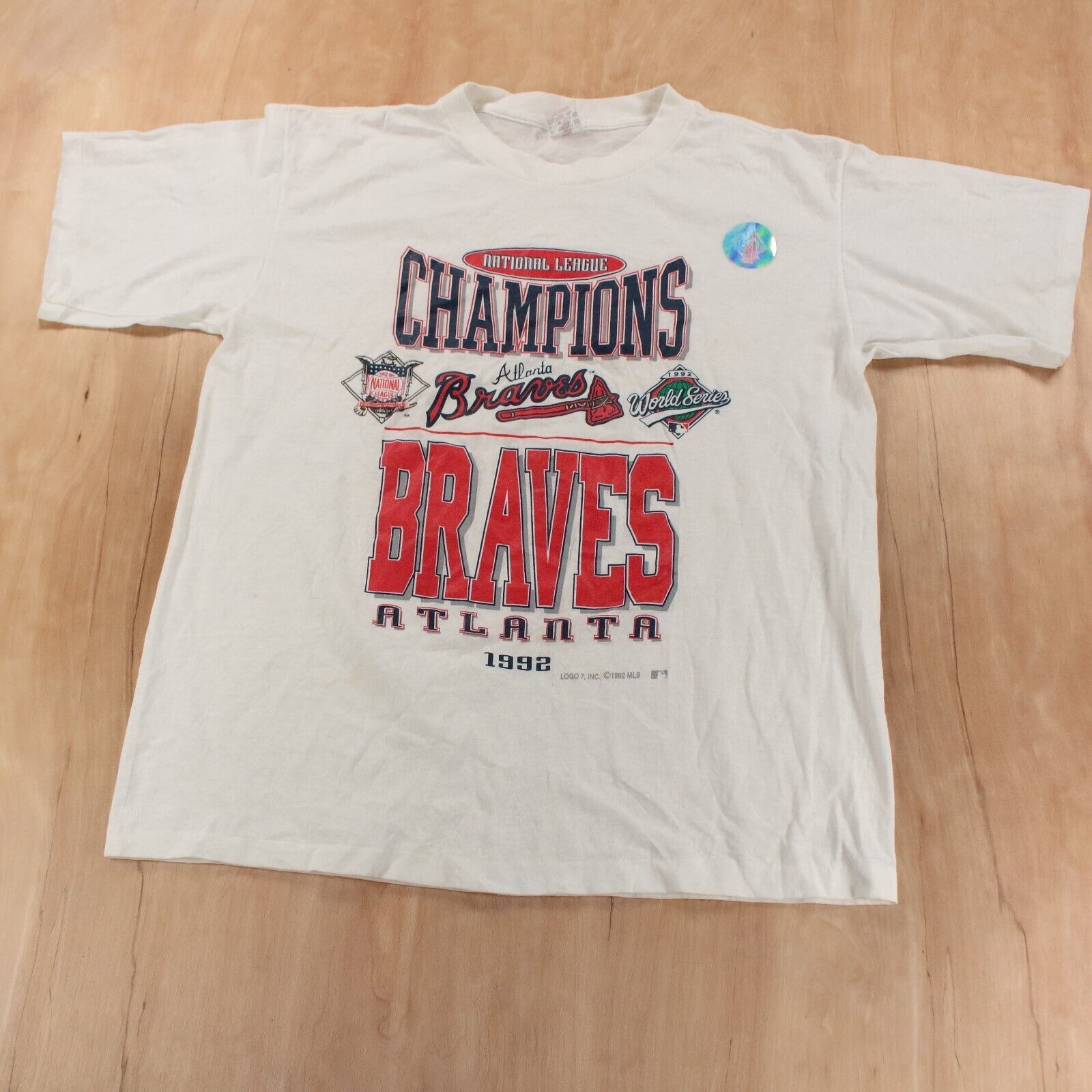 LOGO 7, Shirts, Vintage Atlanta Braves 99192 World Series Shirt