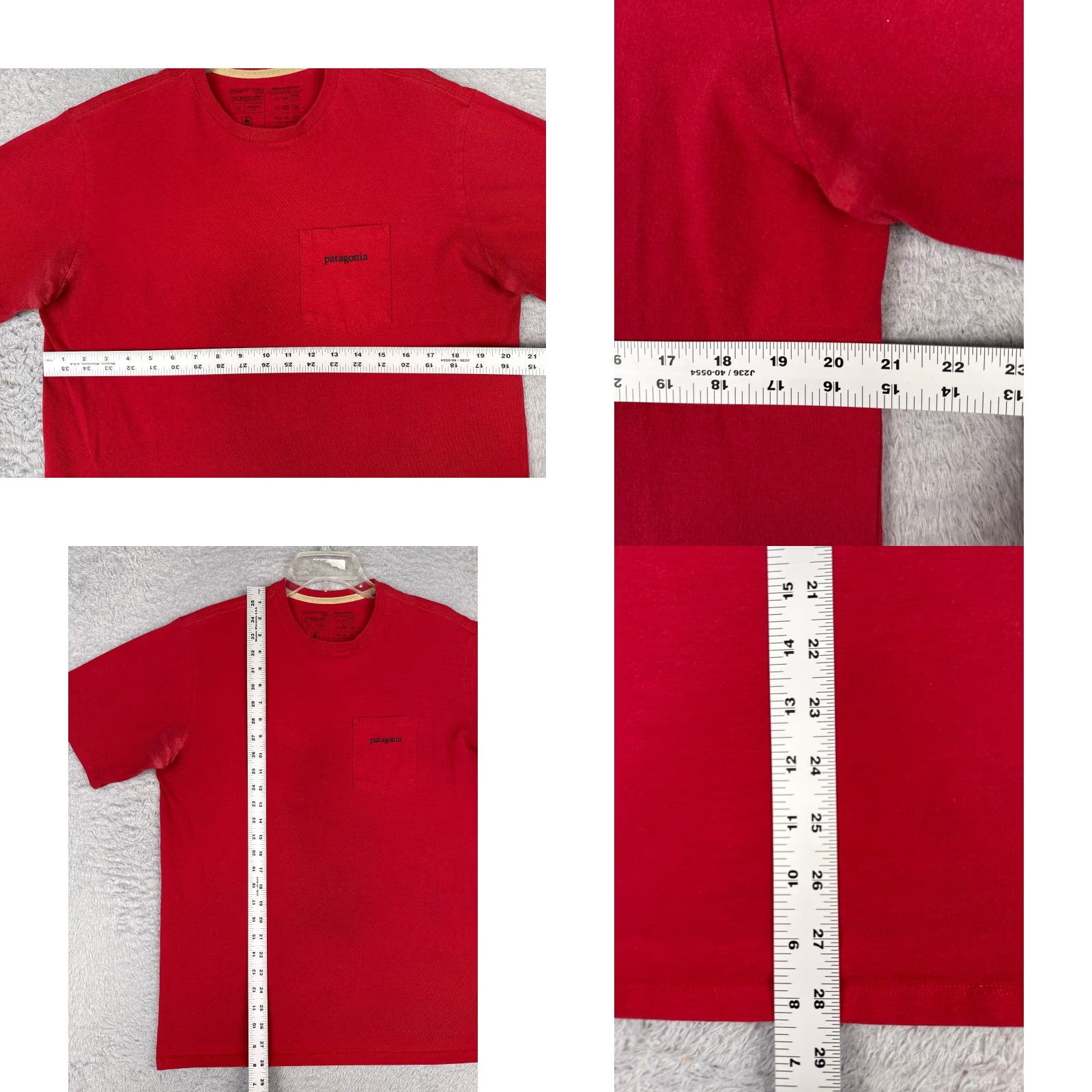 Patagonia Patagonia Shirt Men M Red Short Sleeve Crew Neck Cotton Blend Pocket T-Shirt USA Logo All Seasons Regular Fit Mens Size US M / EU 48-50 / 2 - 8 Thumbnail
