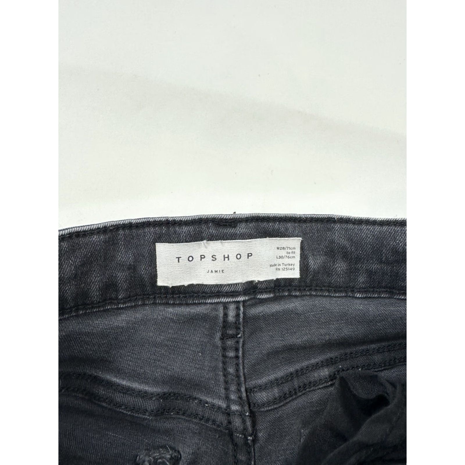 Topshop Topshop Jeans Women’s 28 Black Jamie Skinny Jeans Womens 28 Black Skinny Topshop Size 28" / US 6 / IT 42 - 3 Thumbnail