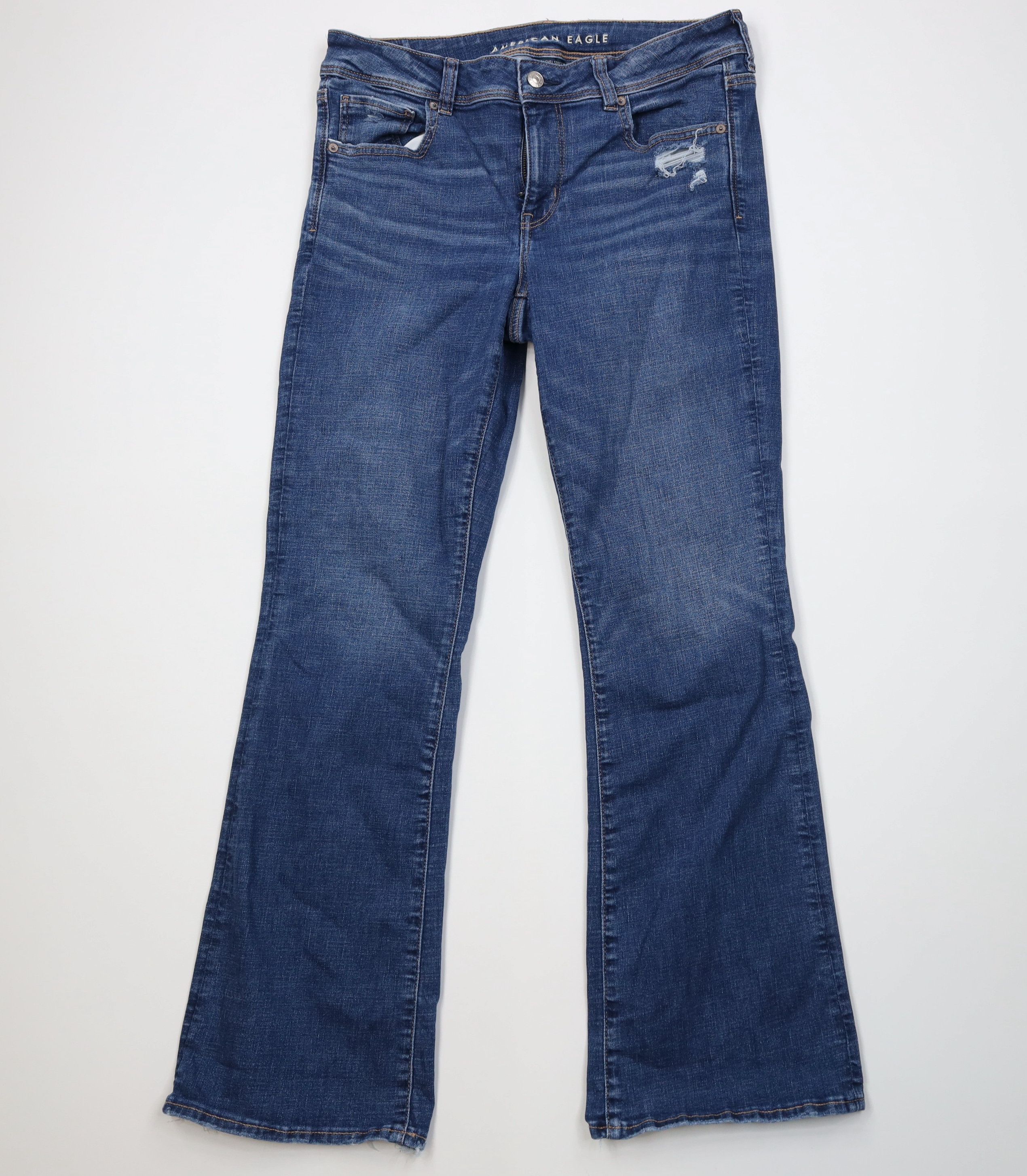 American Eagle Outfitters Vintage Y2K American Eagle Stretch Boot Cut Wide Leg Jeans Size 34" / US 12 / IT 48 - 1 Thumbnail