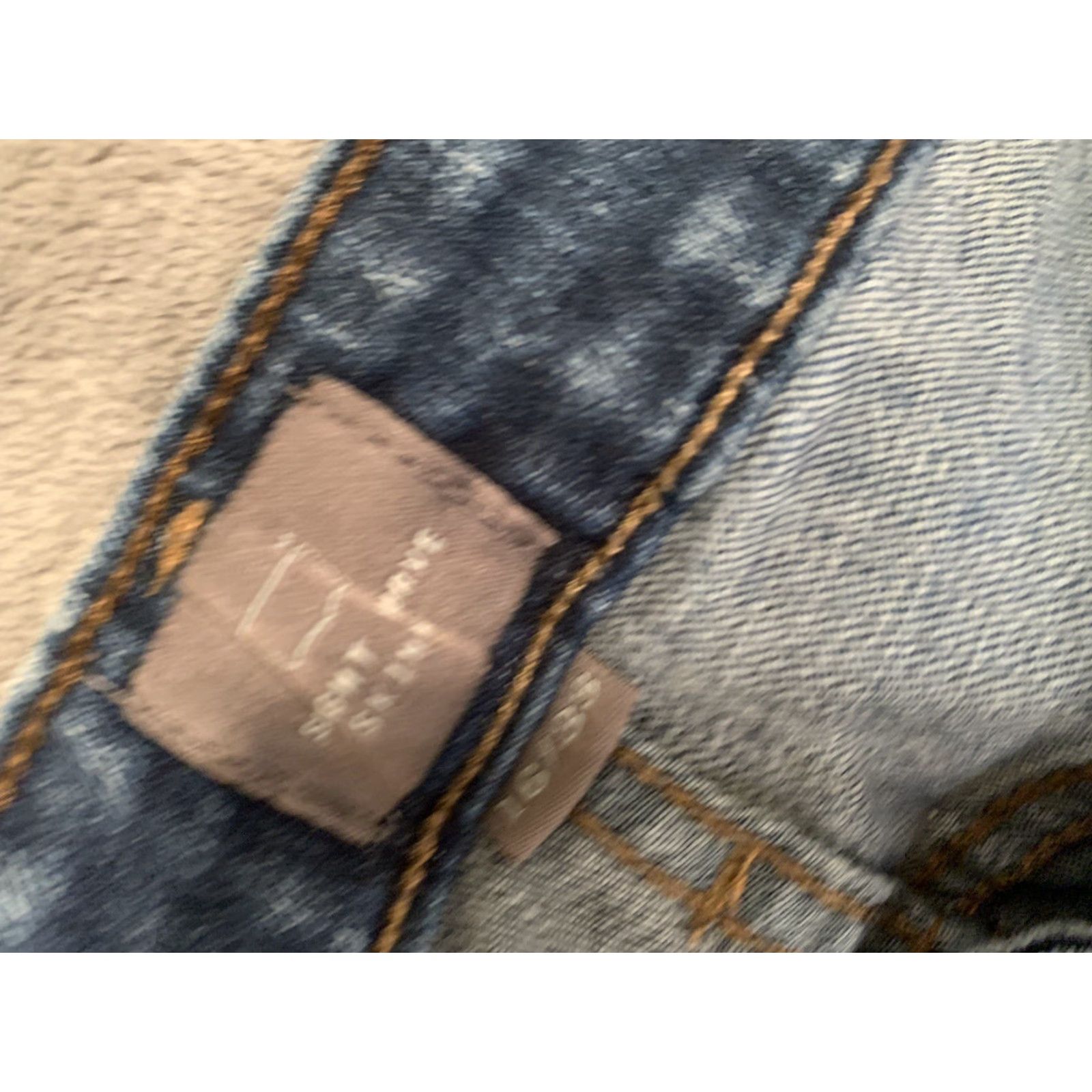 Vintage Womens Distressed Skinny Jeans 33M Denim Blue 31in Inseam Regular Rise Mid Stylus LEVIS Model - Pockets, Stretch Size 24" / US 00 / IT 34 - 6 Thumbnail