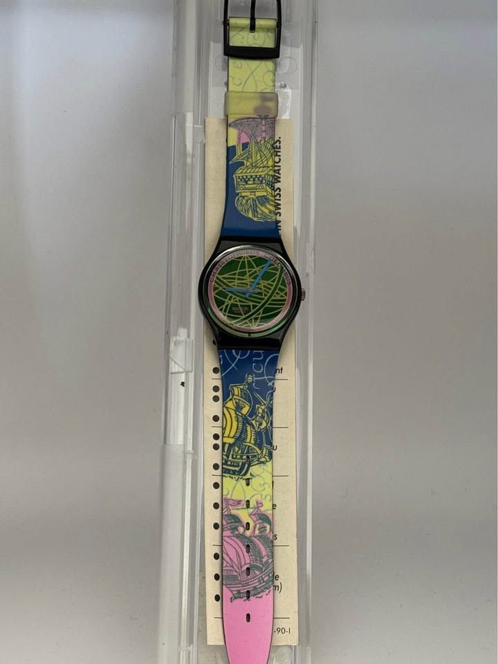 Swatch Vintage 1991 Swatch GB137 The Globe - Unworn, new old stock Size ONE SIZE - 2 Thumbnail