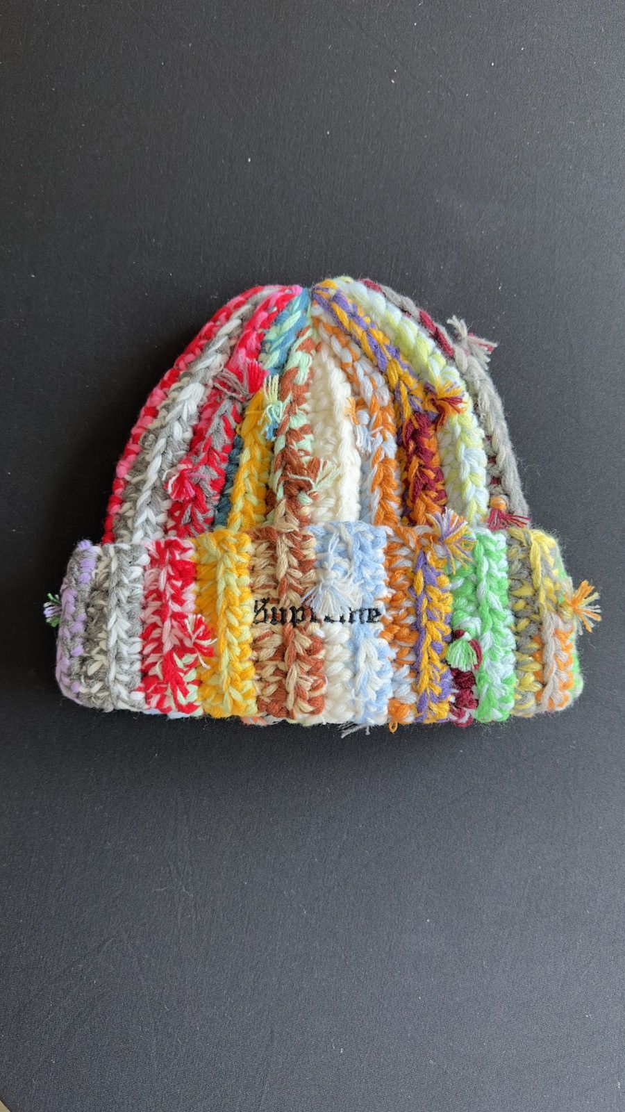 Streetwear × Supreme Brand New Supreme Hand Tied Beanie Multicolor