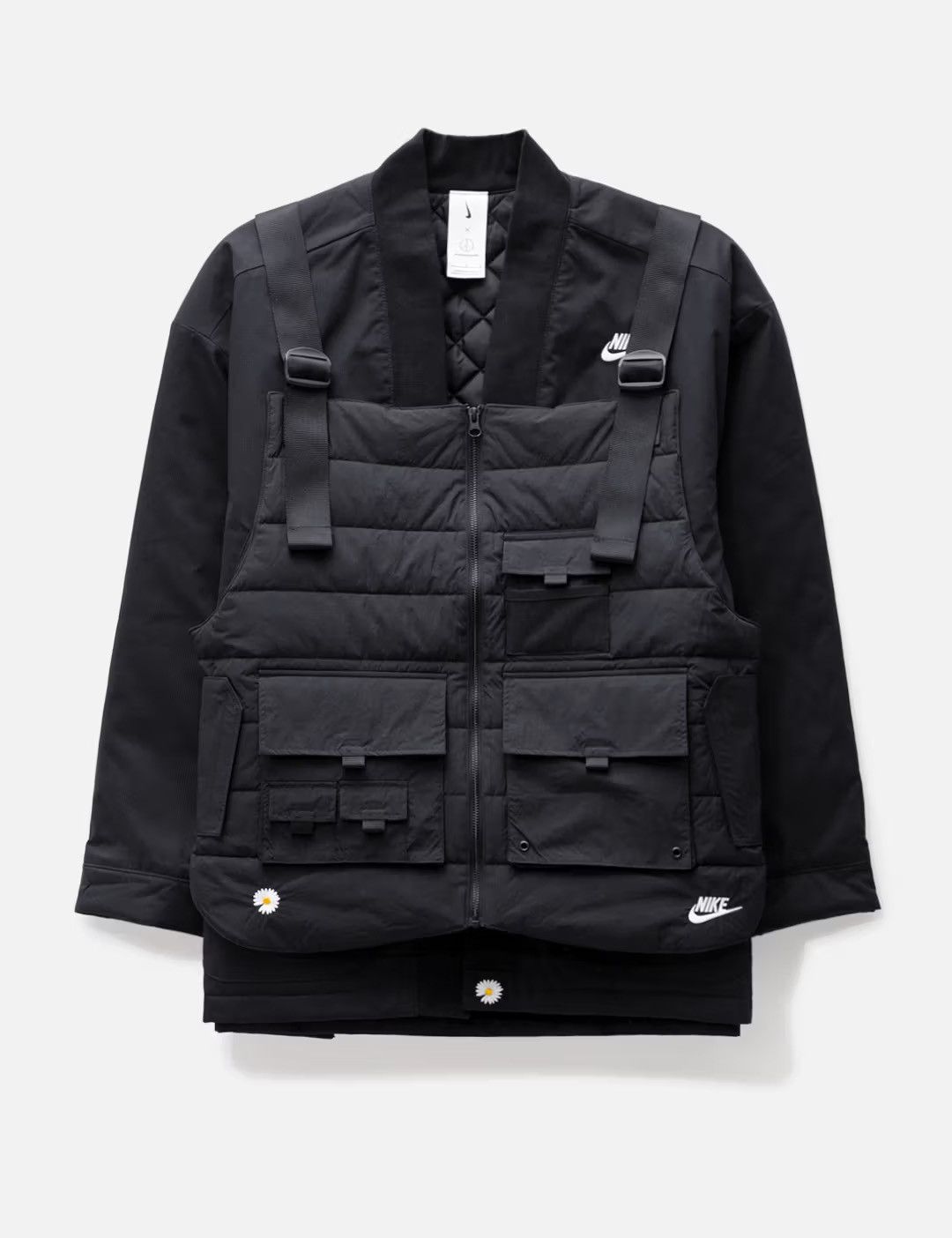 Nike × peaceminusone Nike x Peaceminusone G-Dragon 2+1 Vest Kimono Jacket Black Size US M / EU 48-50 / 2 - 2 Thumbnail