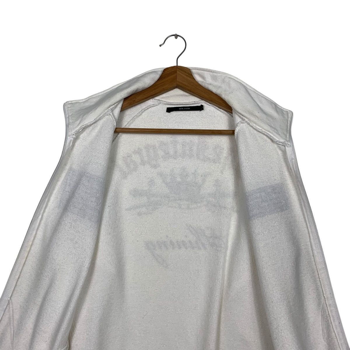 Japanese Brand METAL SYSTEM The Integral Big Logo White Sweater #1599-C71 Size US L / EU 52-54 / 3 - 14 Thumbnail