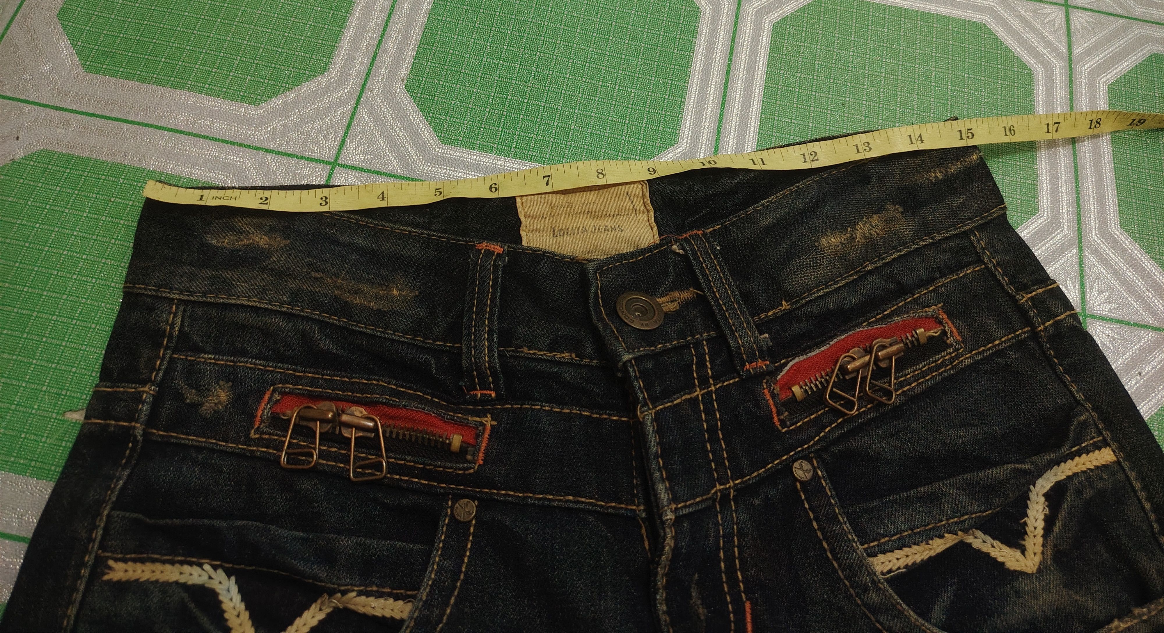 If Six Was Nine Rare!!! JAPANESE Lolita Jeans Distressed Jeans Size US 30 / EU 46 - 18 Thumbnail
