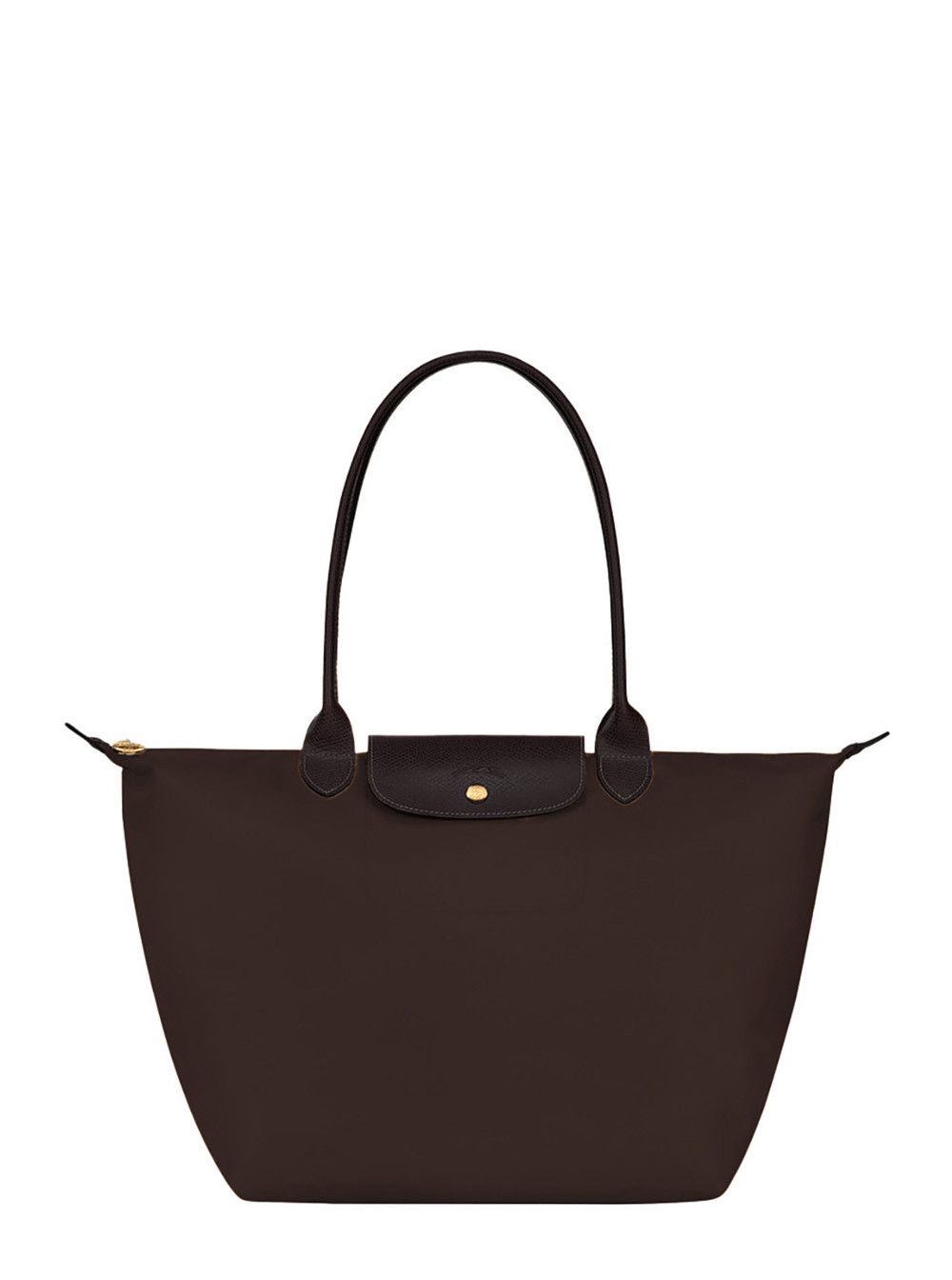 Longchamp 'Le Pilage' Brown Large Tote Bag with Two Top Handles and Embossed Logo on the Front in Ecoleather Woman Size ONE SIZE - 1 Thumbnail