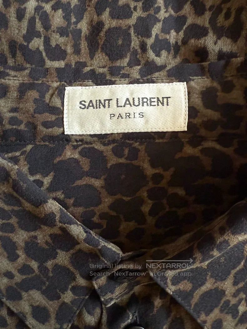 Saint Laurent Paris Saint Laurent Paris size 38 Dark leopard print mulberry si Size US M / EU 48-50 / 2 - 4 Thumbnail