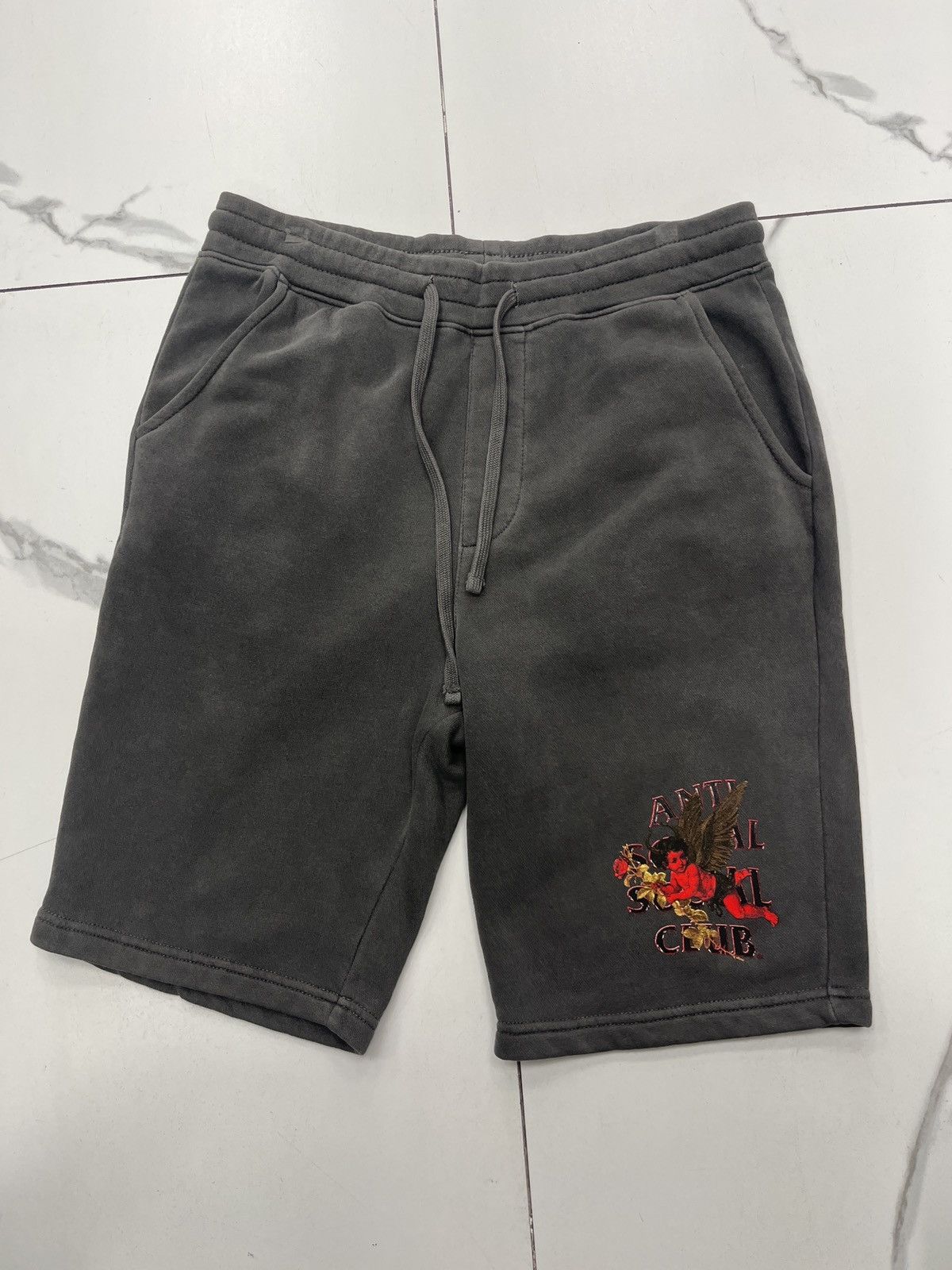 Anti Social Social Club Anti Social Social Club Hierarchy Shorts "Pigmnet Black" Size US 30 / EU 46 - 1 Thumbnail