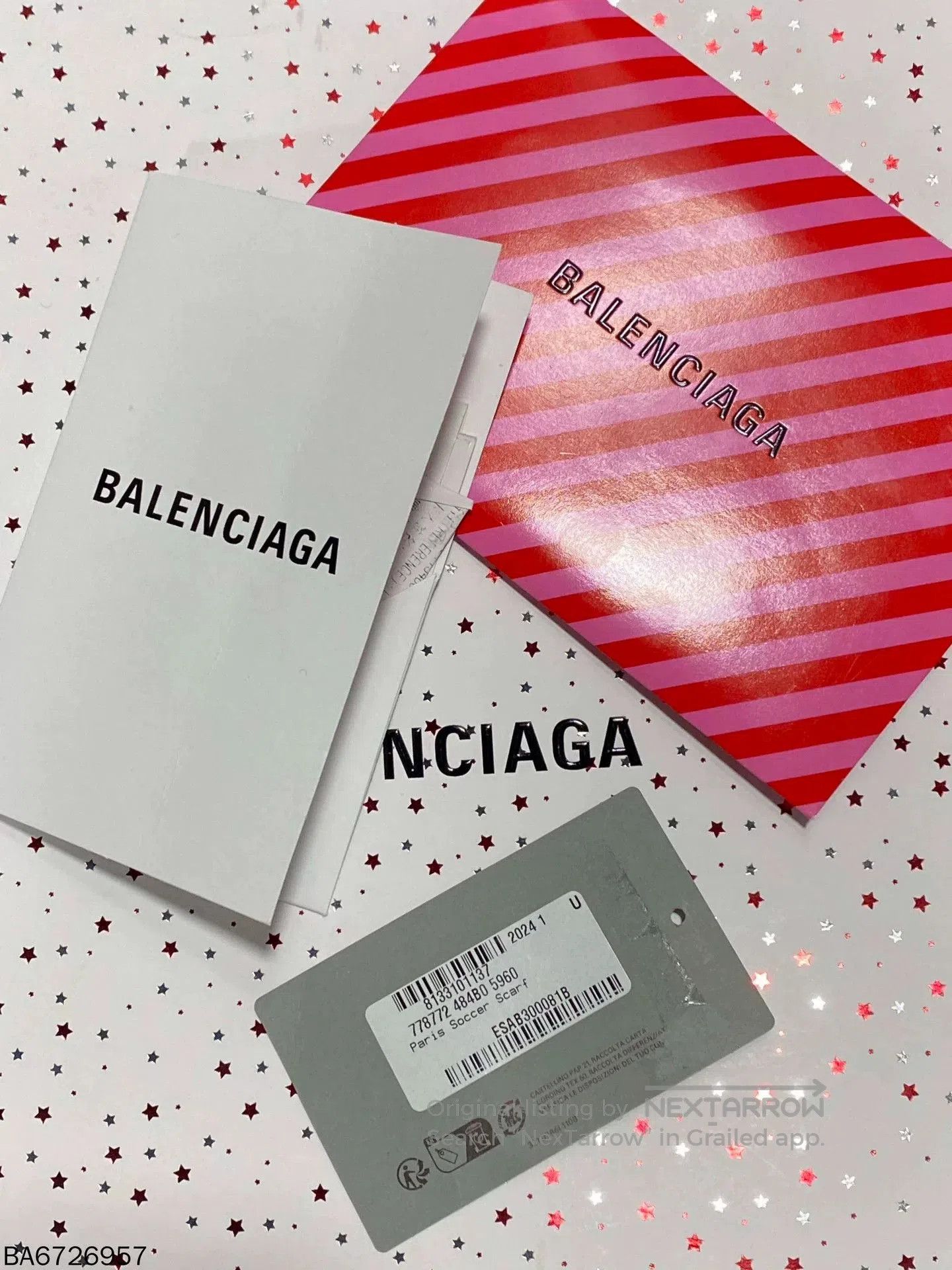 Balenciaga Balenciaga Logo Pink Cashmere Blend Scarf. Size ONE SIZE - 8 Thumbnail