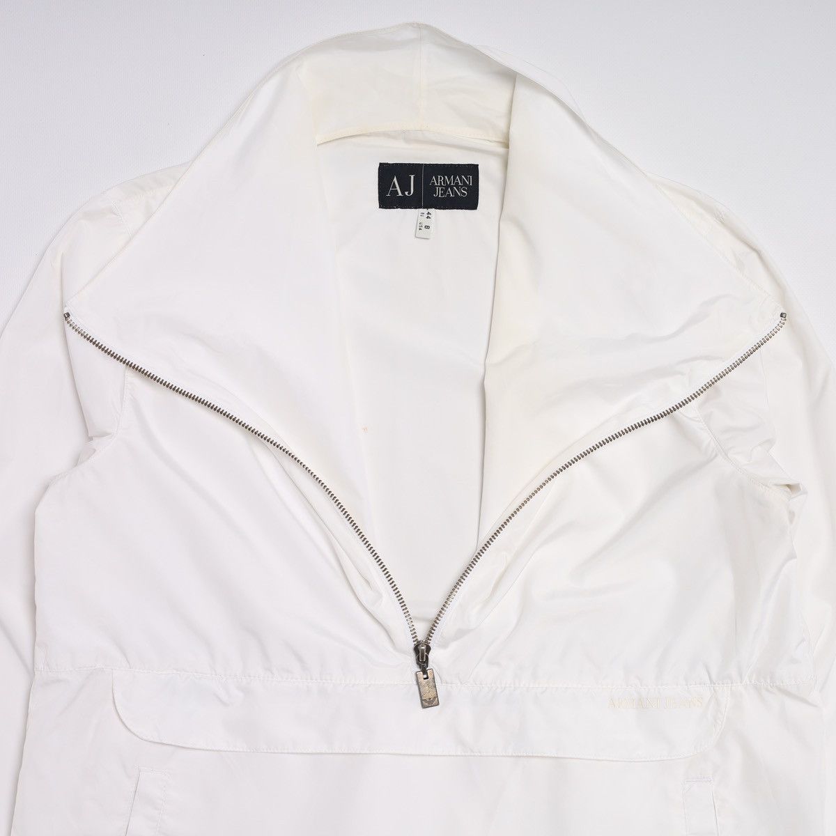 Emporio Armani Armani Jeans Polyester White Anorak Jacket Size M / US 6-8 / IT 42-44 - 9 Thumbnail