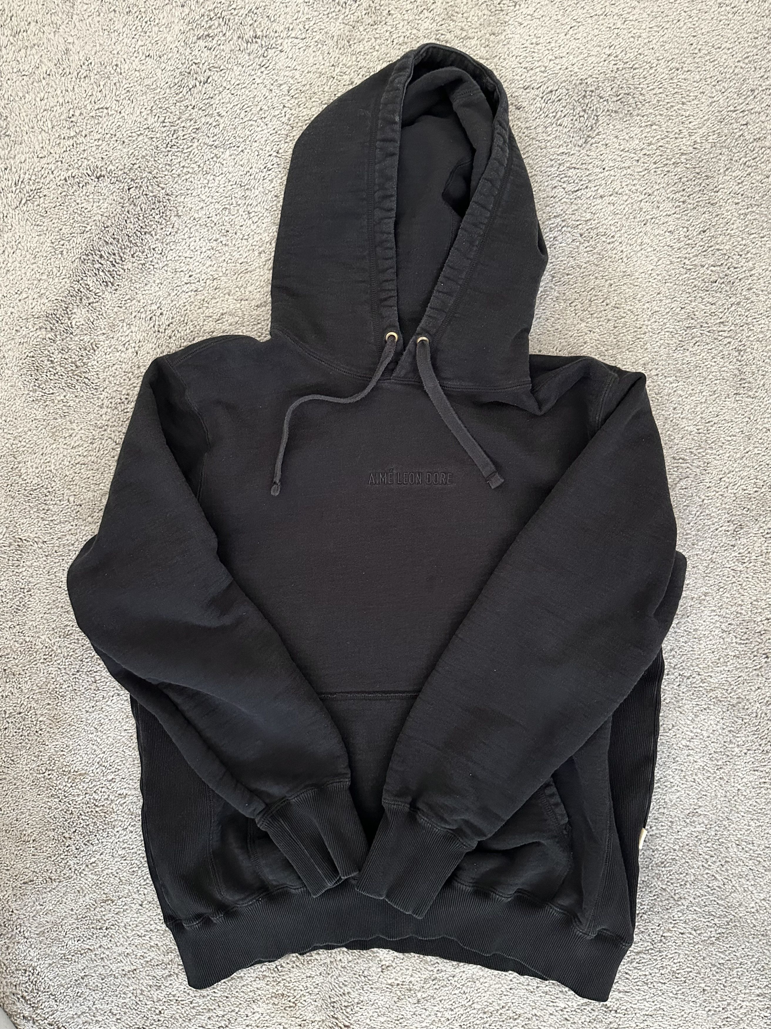 image of Aime Leon Dore (Ald) Logo Hoodie F/w 2018 - Black Xl, Men's