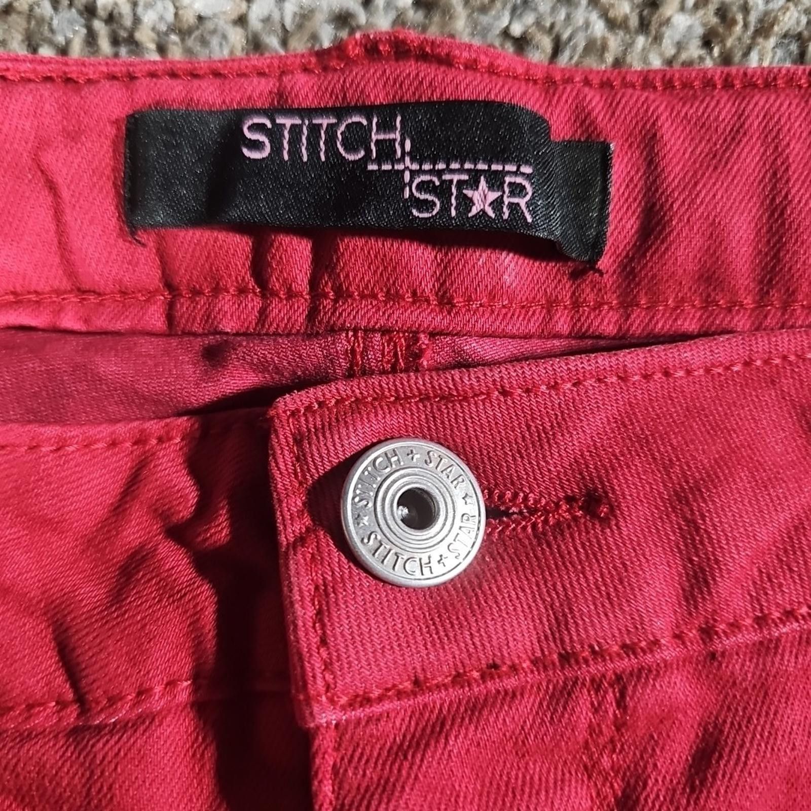 Other Stitch Star Sz 16 Red Cutoff Shorts Size 38" / US 16 / IT 52 - 2 Thumbnail