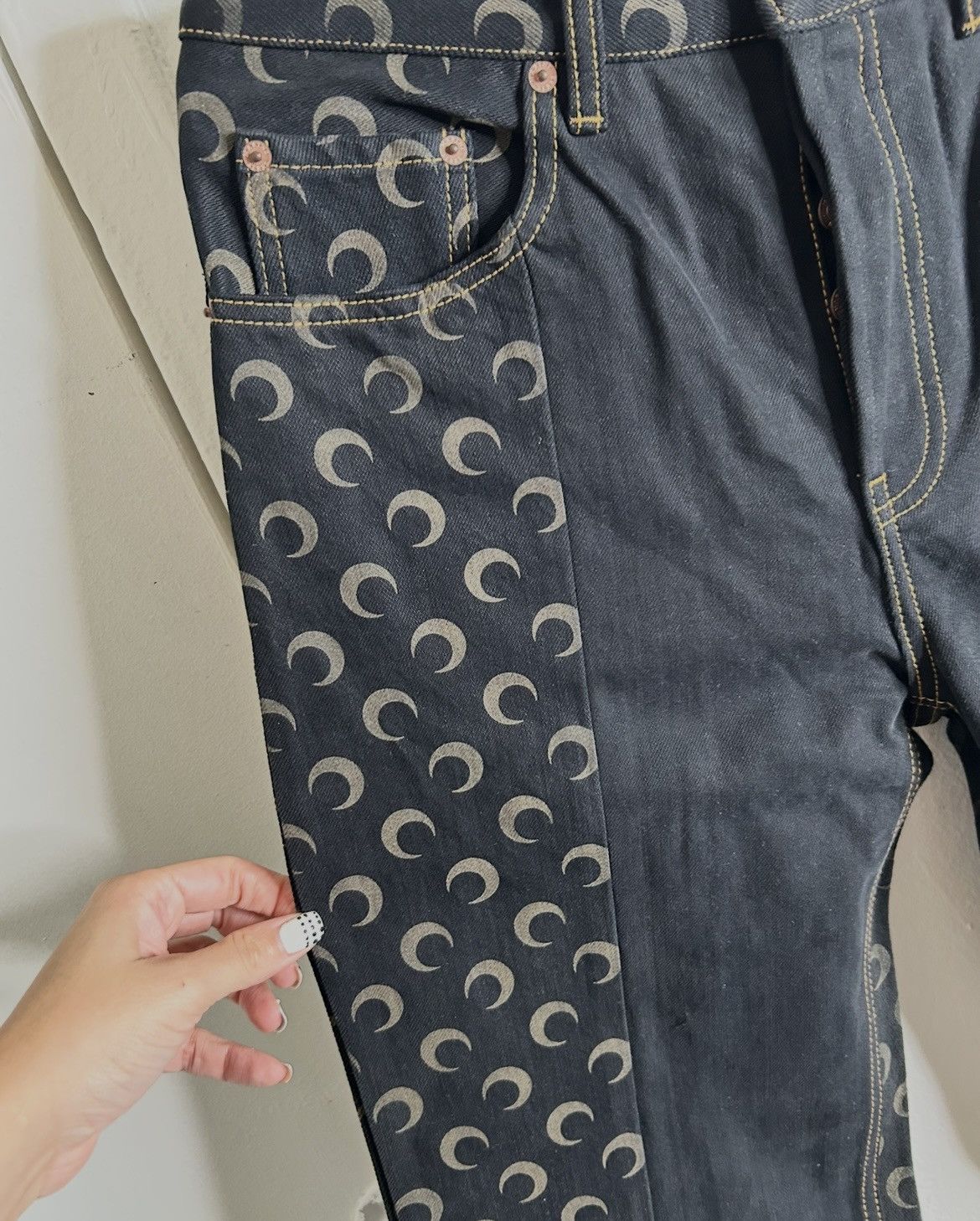 Marine Serre Marine Serre jeans Size US 31 - 4 Thumbnail