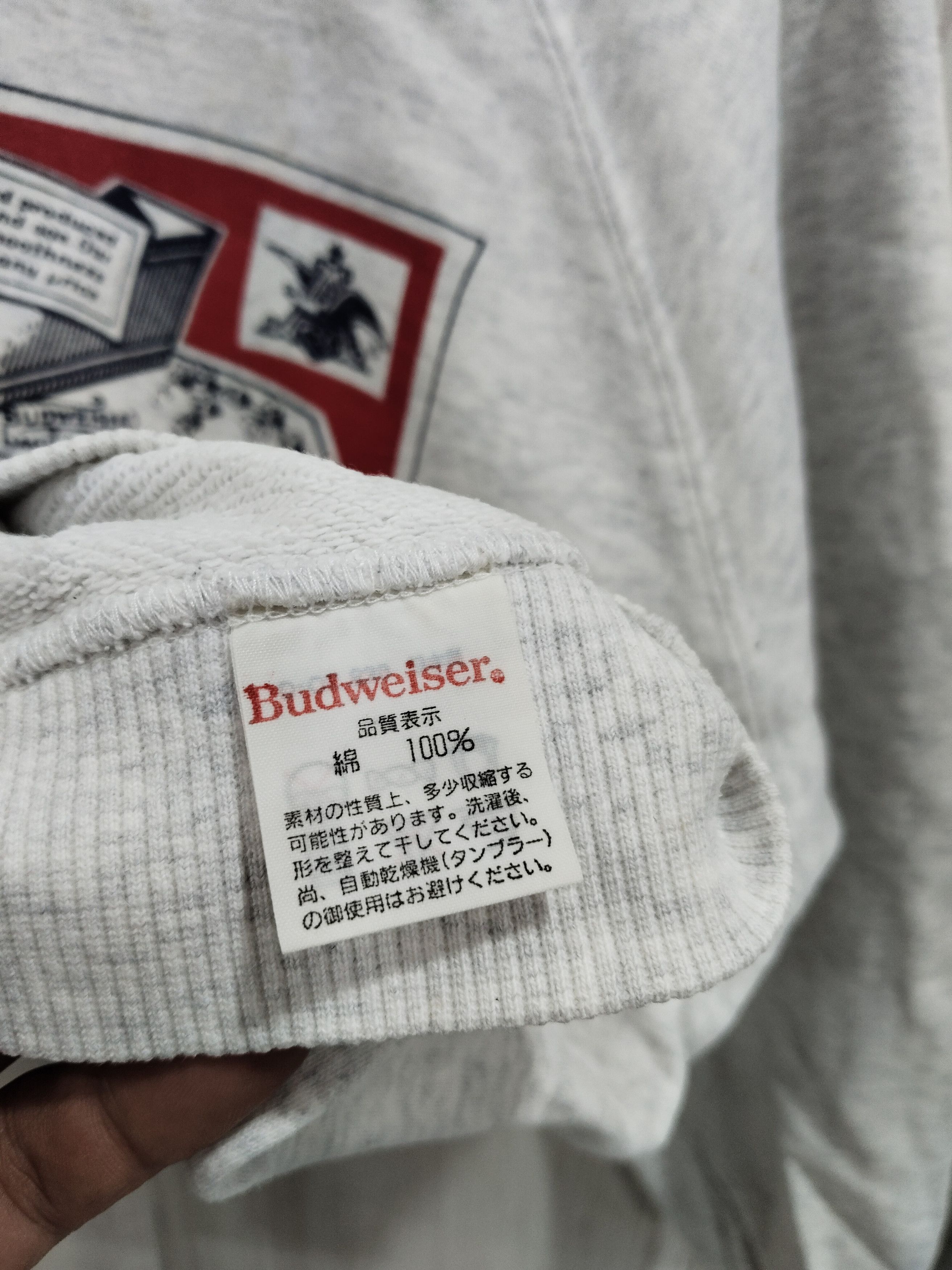 Budweiser Vintage Y2K Budweiser Big Logo Sweatshirt Size US L / EU 52-54 / 3 - 5 Thumbnail