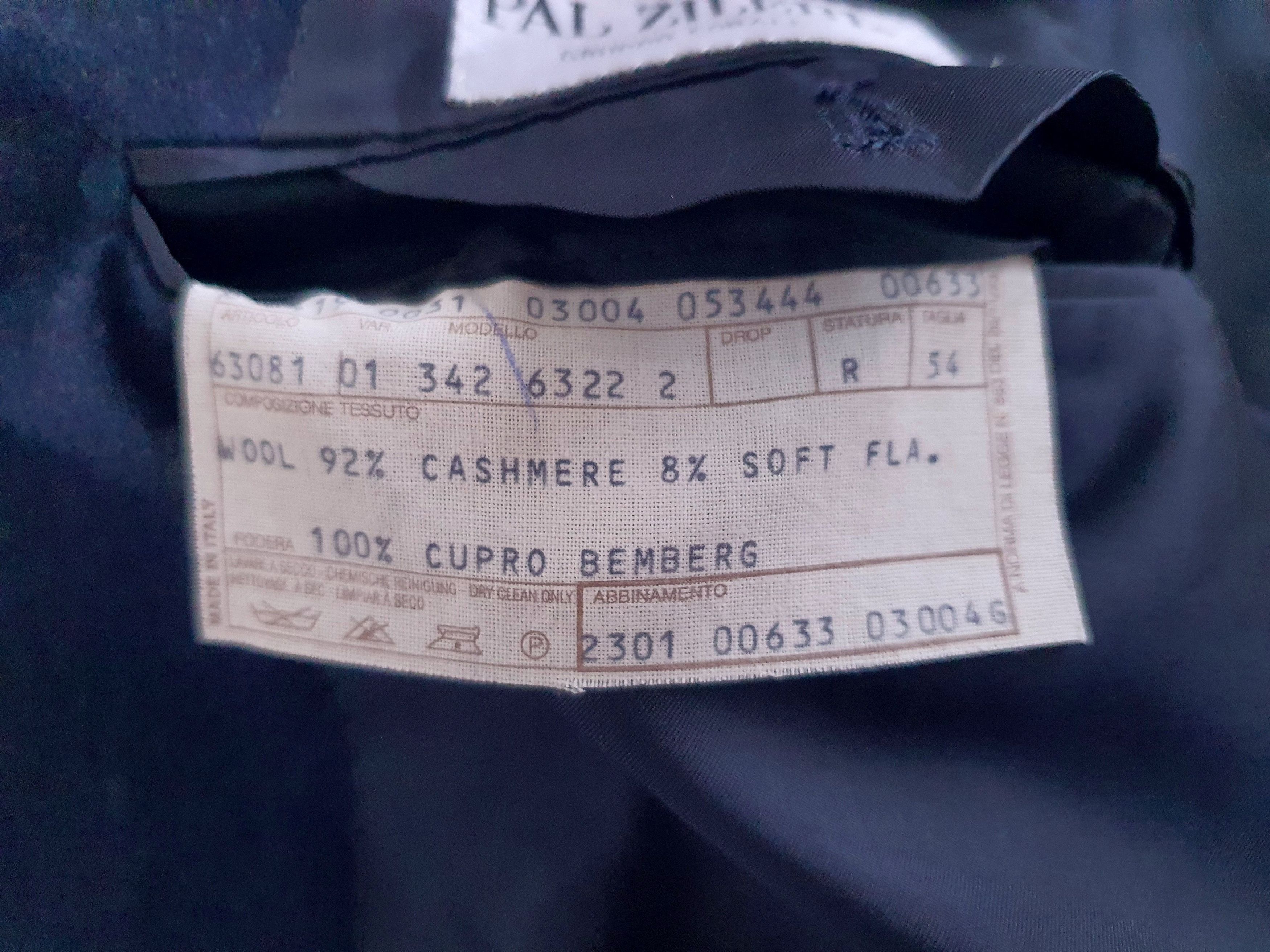 Pal Zileri Vintage Blazer Sports Coat Suit Jacket - Wool & Cashmere Size 44R - 7 Thumbnail