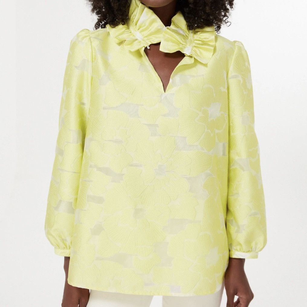 Other Tuckernuck Citron Fil Coupe Bouvier Blouse Size M / US 6-8 / IT 42-44 - 1 Thumbnail