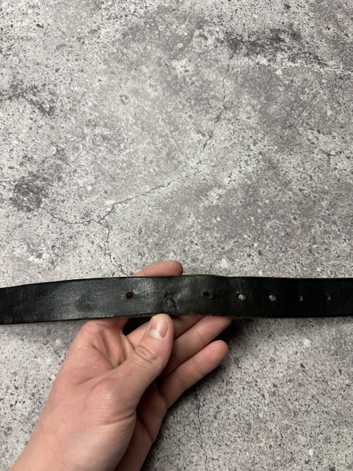 Japanese Brand 00’s NUMBER NINE STYLE JAPAN LEATHER Y2K BELT VINTAGE Size ONE SIZE - 3 Thumbnail