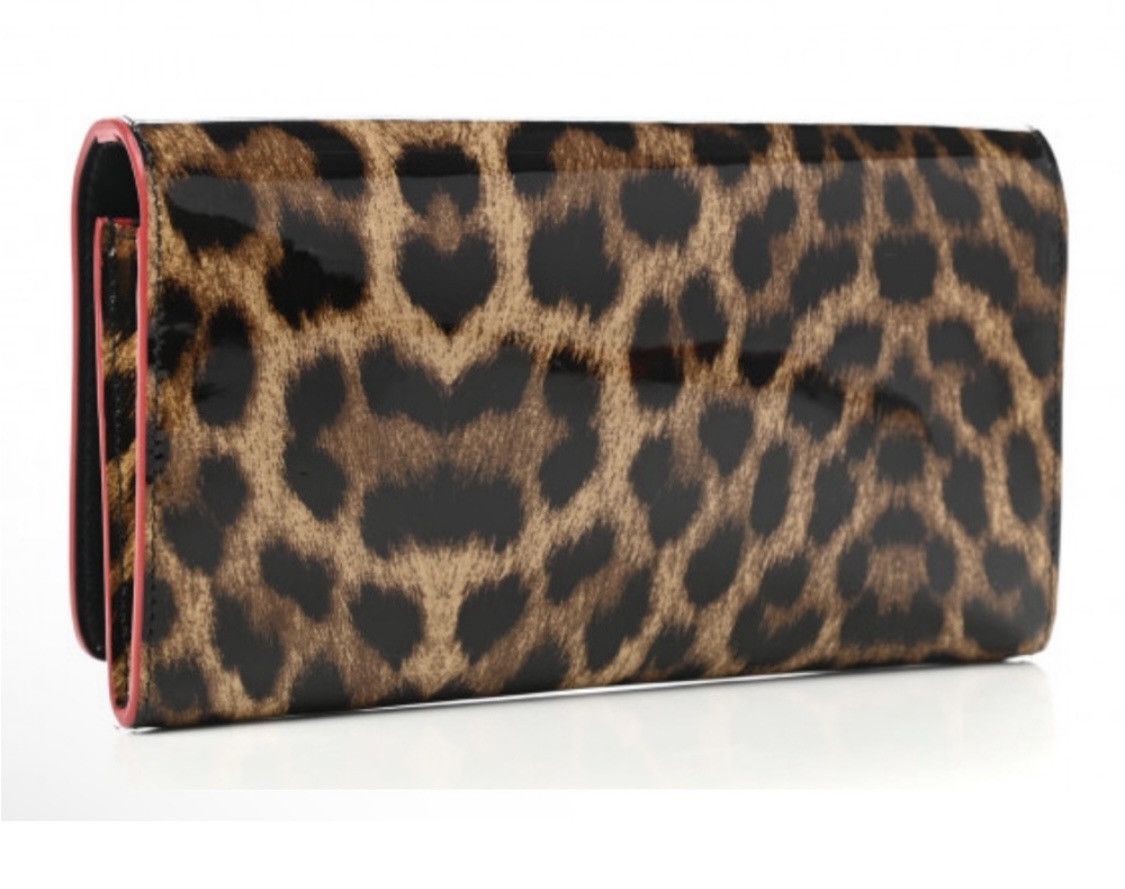 Christian Louboutin Macaron Leopard Panettone Studded Wallet Wristlet Clutch Size ONE SIZE - 5 Thumbnail