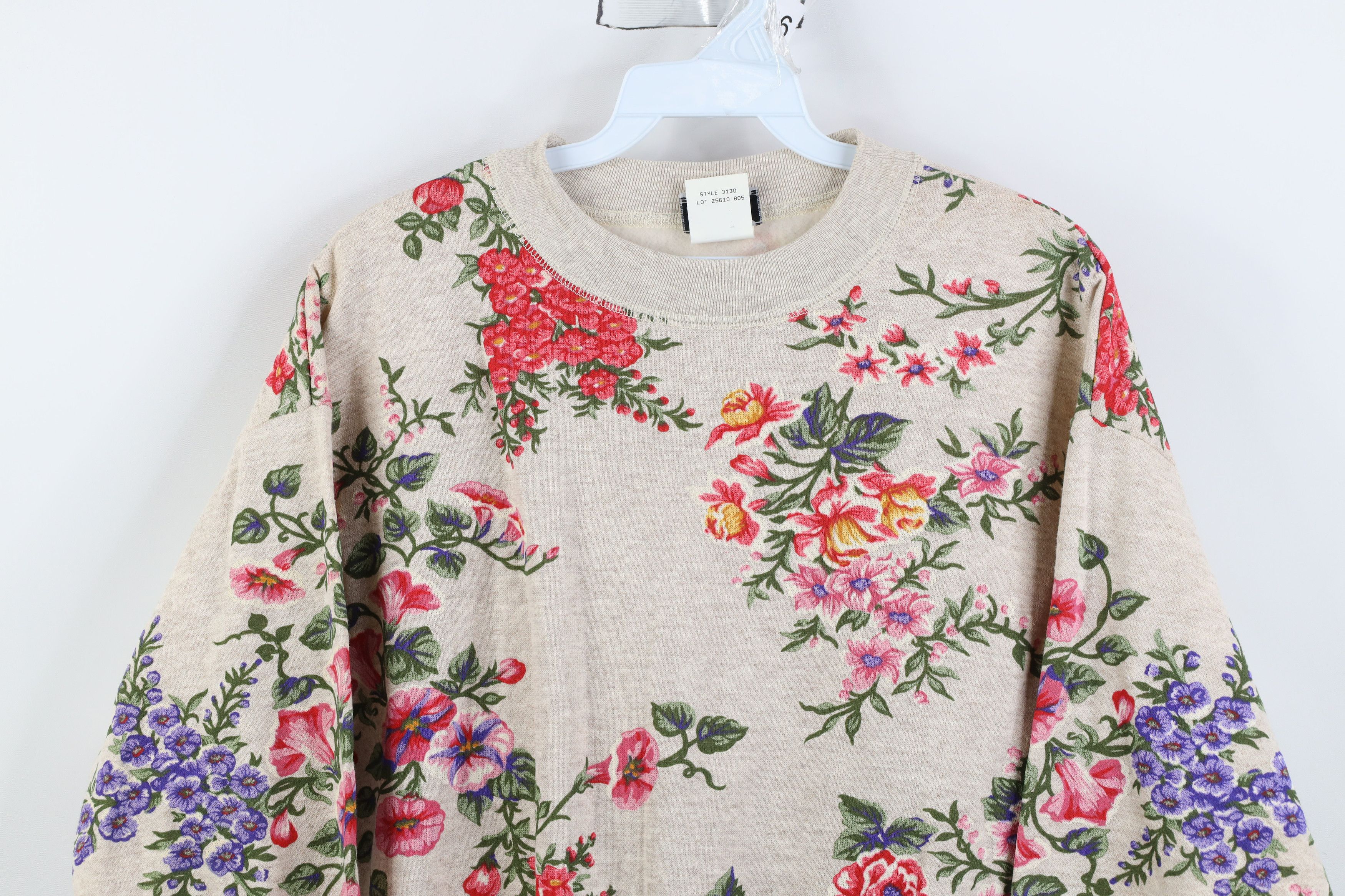 Vintage Vintage 90s Streetwear Flower Cinch Waist Sweatshirt USA Size L / US 10 / IT 46 - 2 Thumbnail